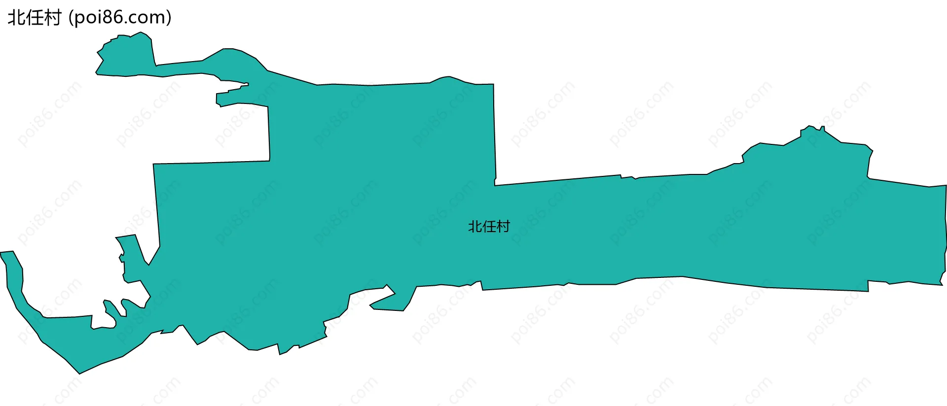北任村边界地图