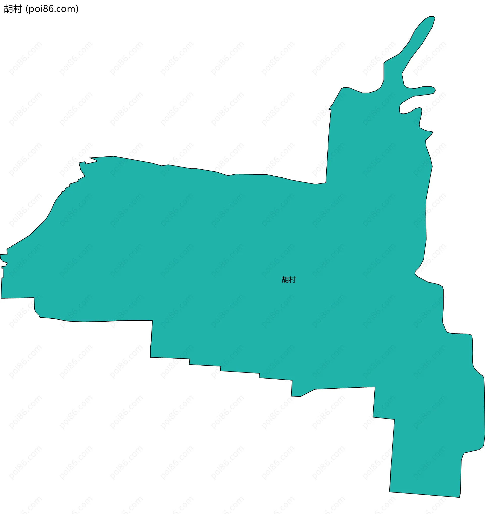 胡村边界地图
