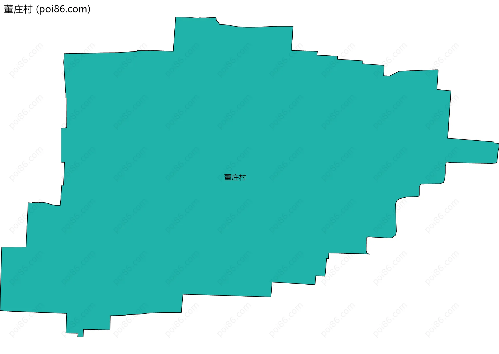 董庄村边界地图