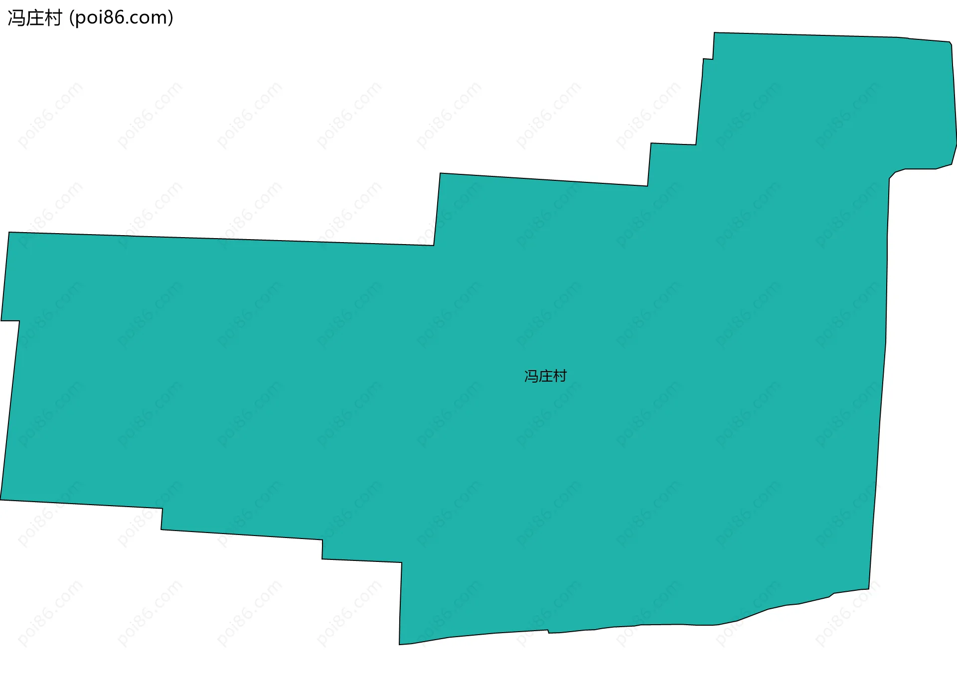 冯庄村边界地图
