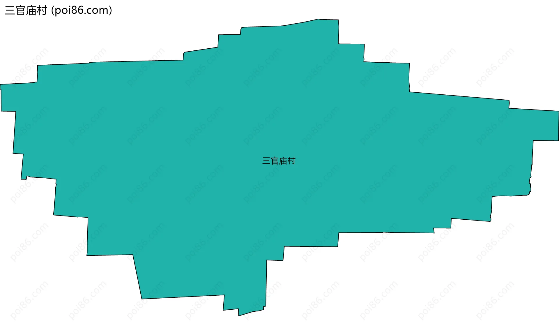 三官庙村边界地图