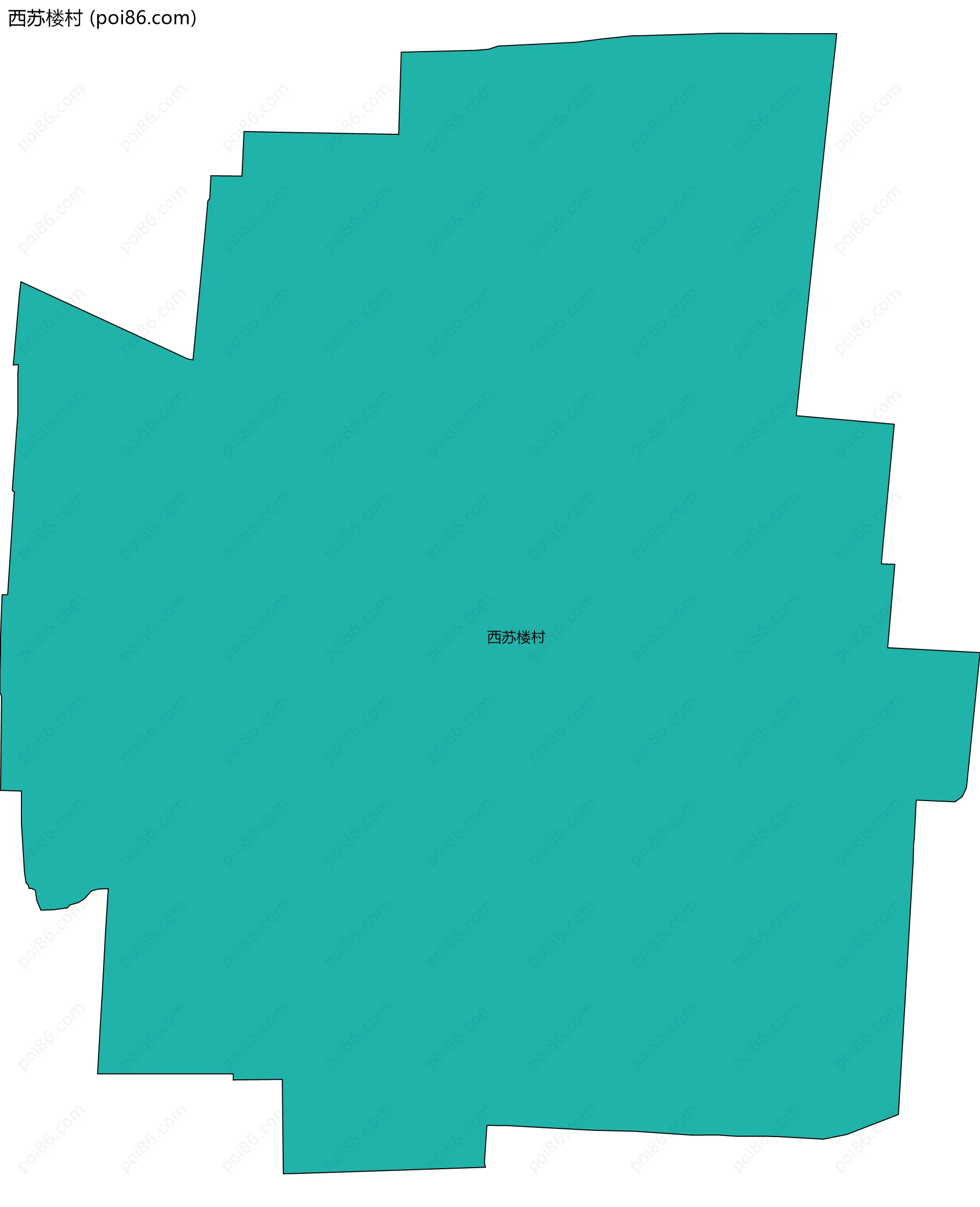 西苏楼村边界地图