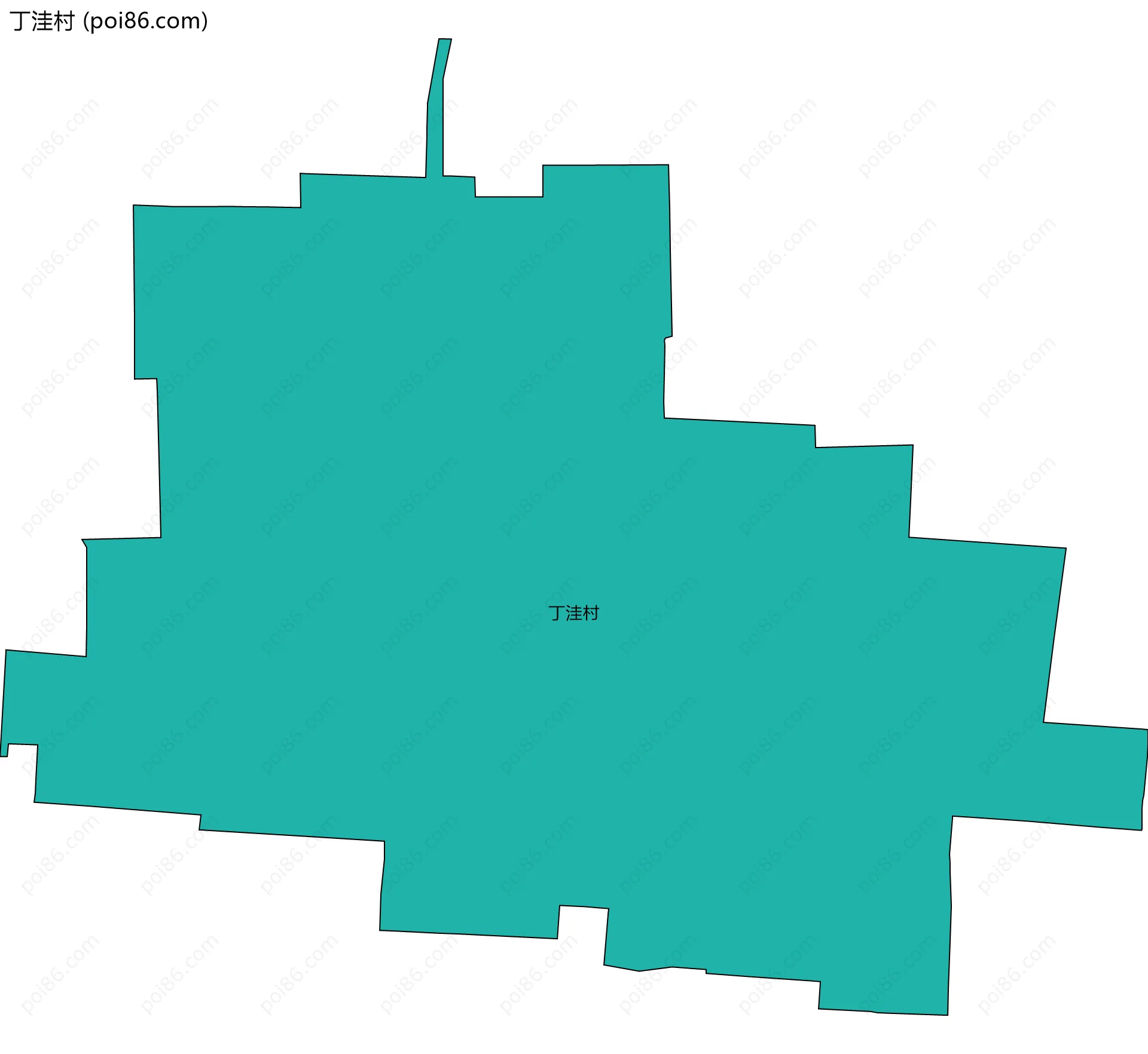 丁洼村边界地图