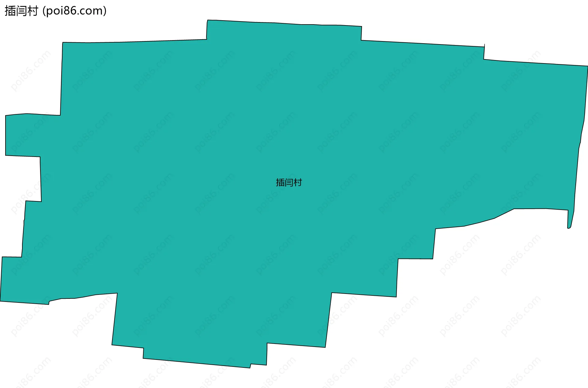 插闫村边界地图