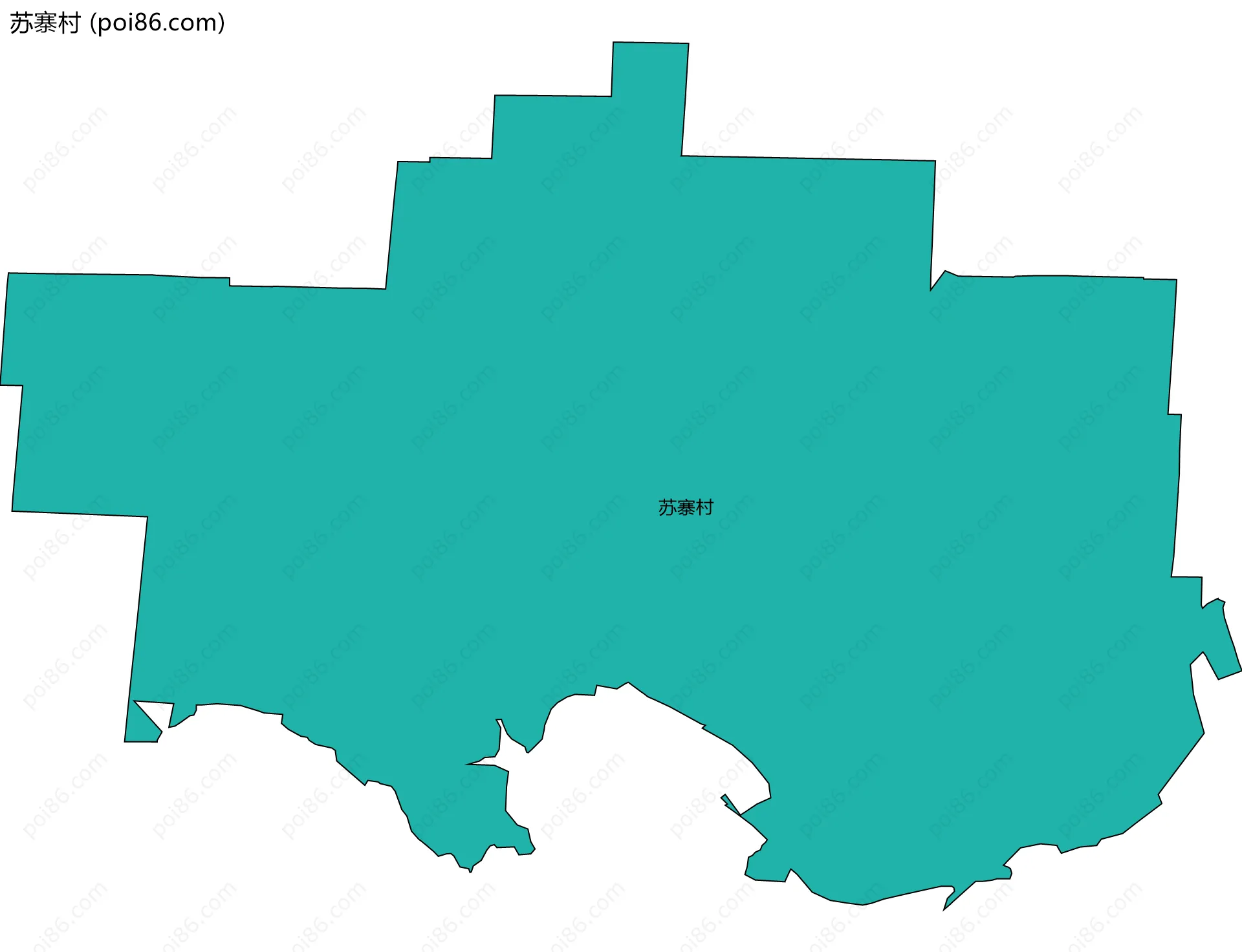 苏寨村边界地图