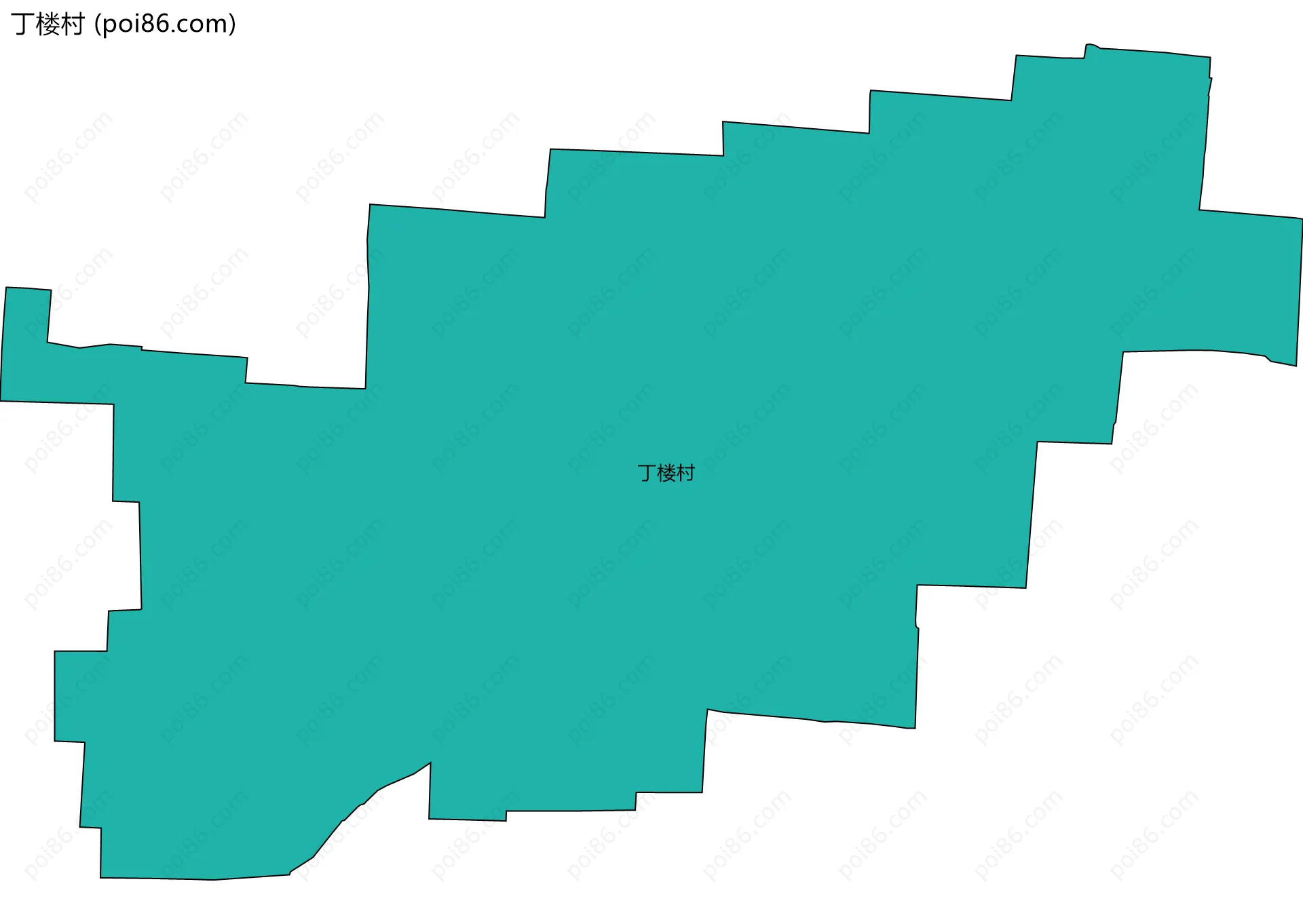 丁楼村边界地图