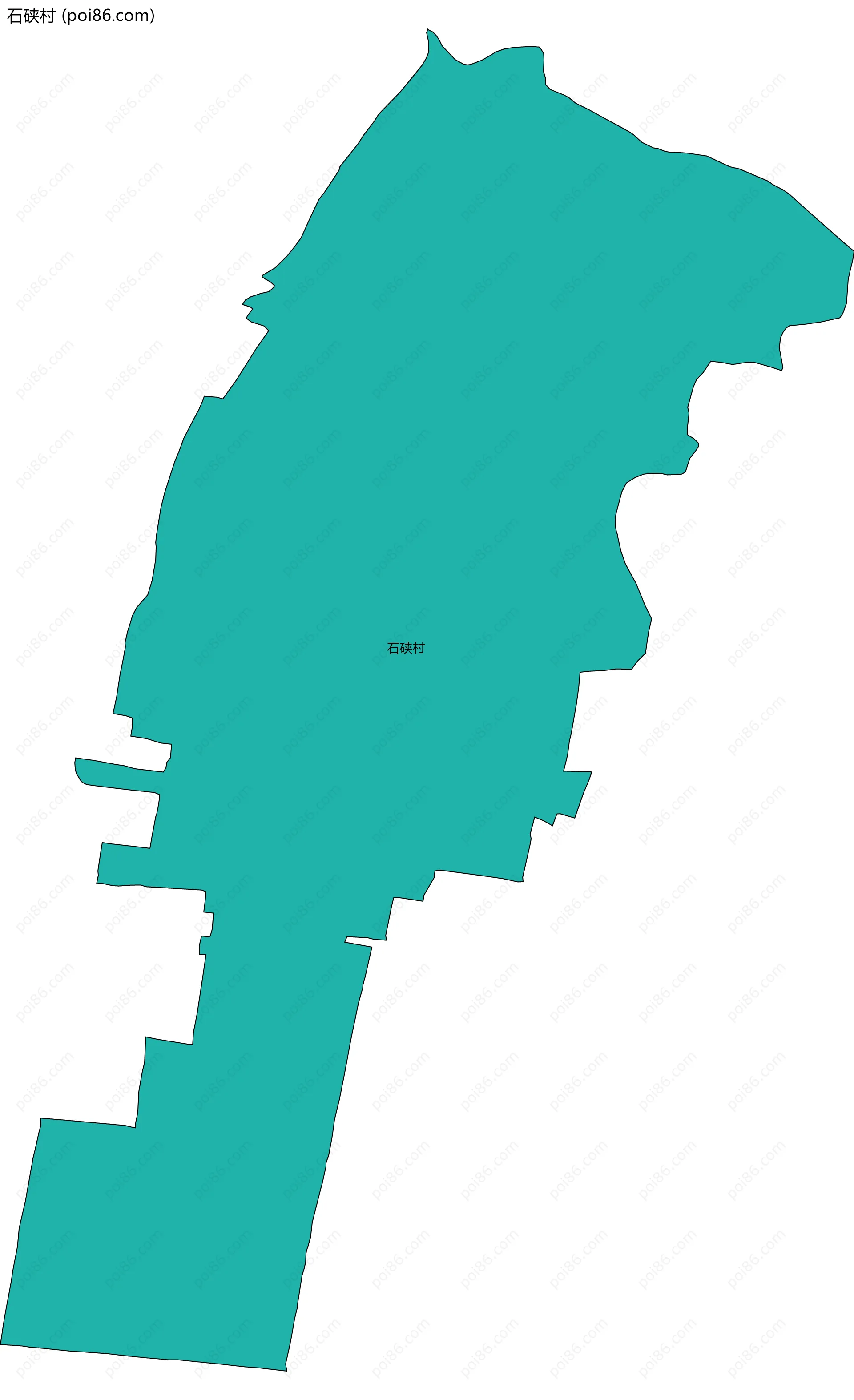 石硖村边界地图