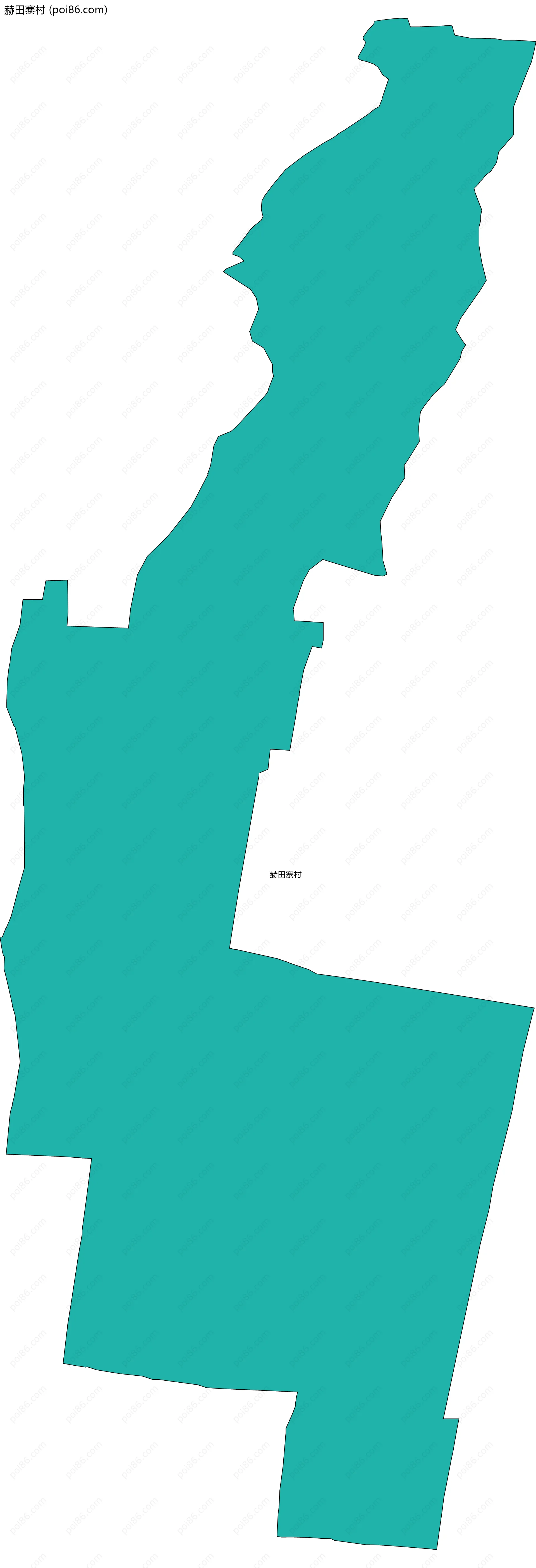 赫田寨村边界地图