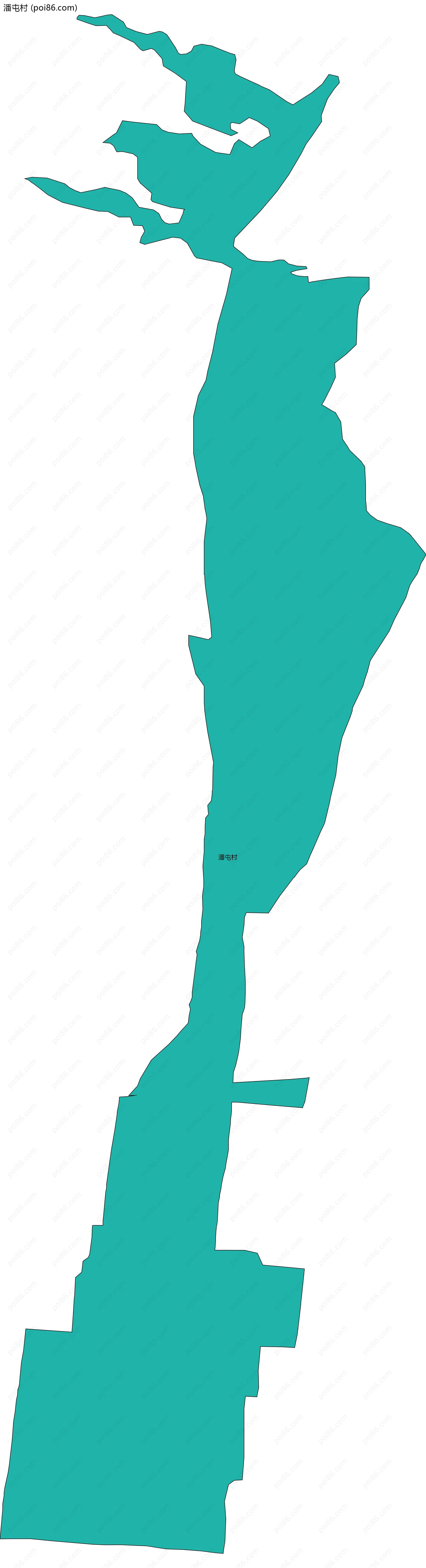 潘屯村边界地图