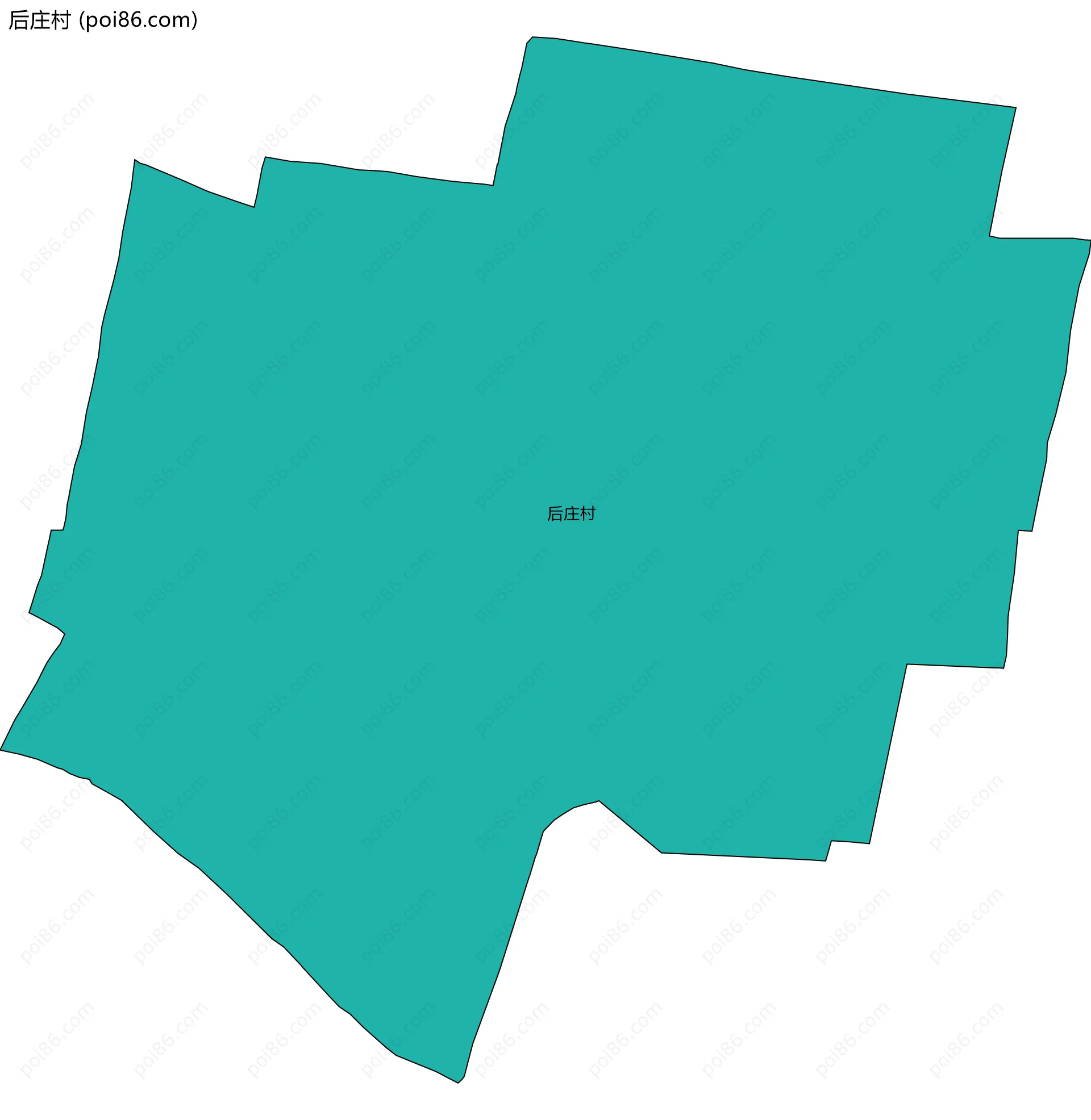 后庄村边界地图