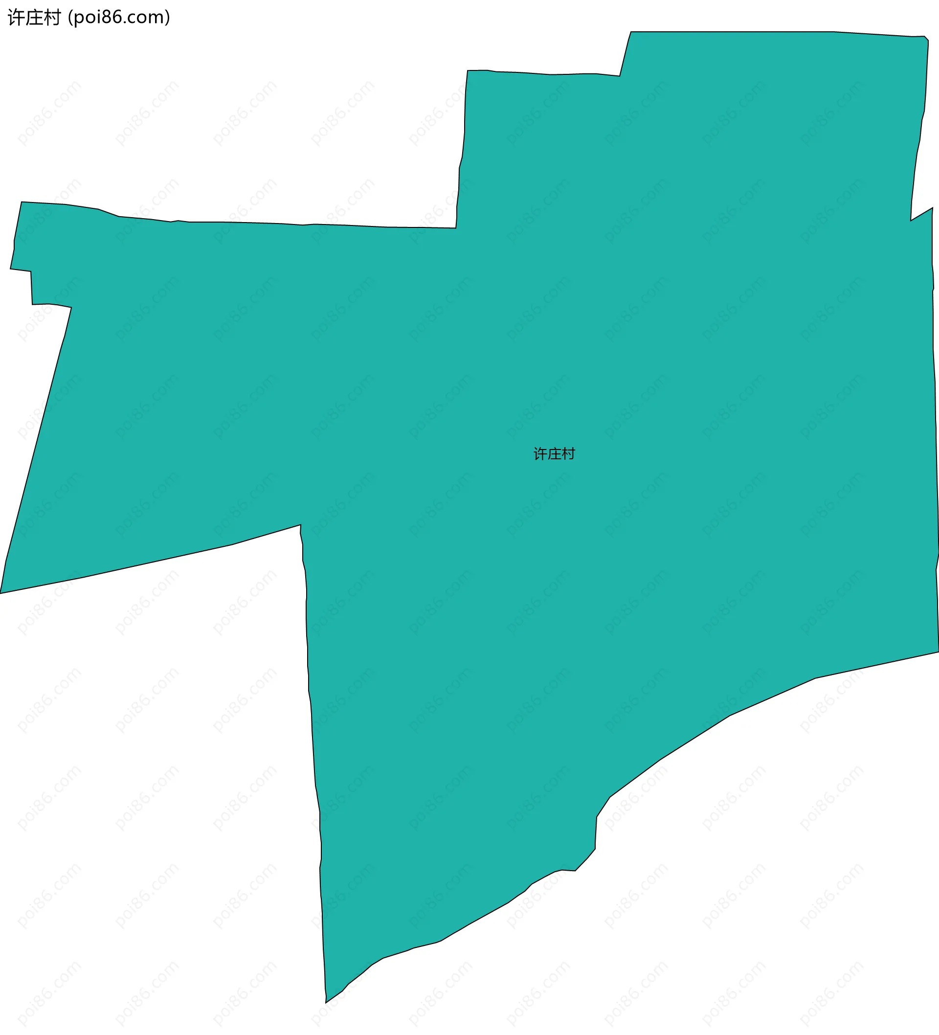 许庄村边界地图