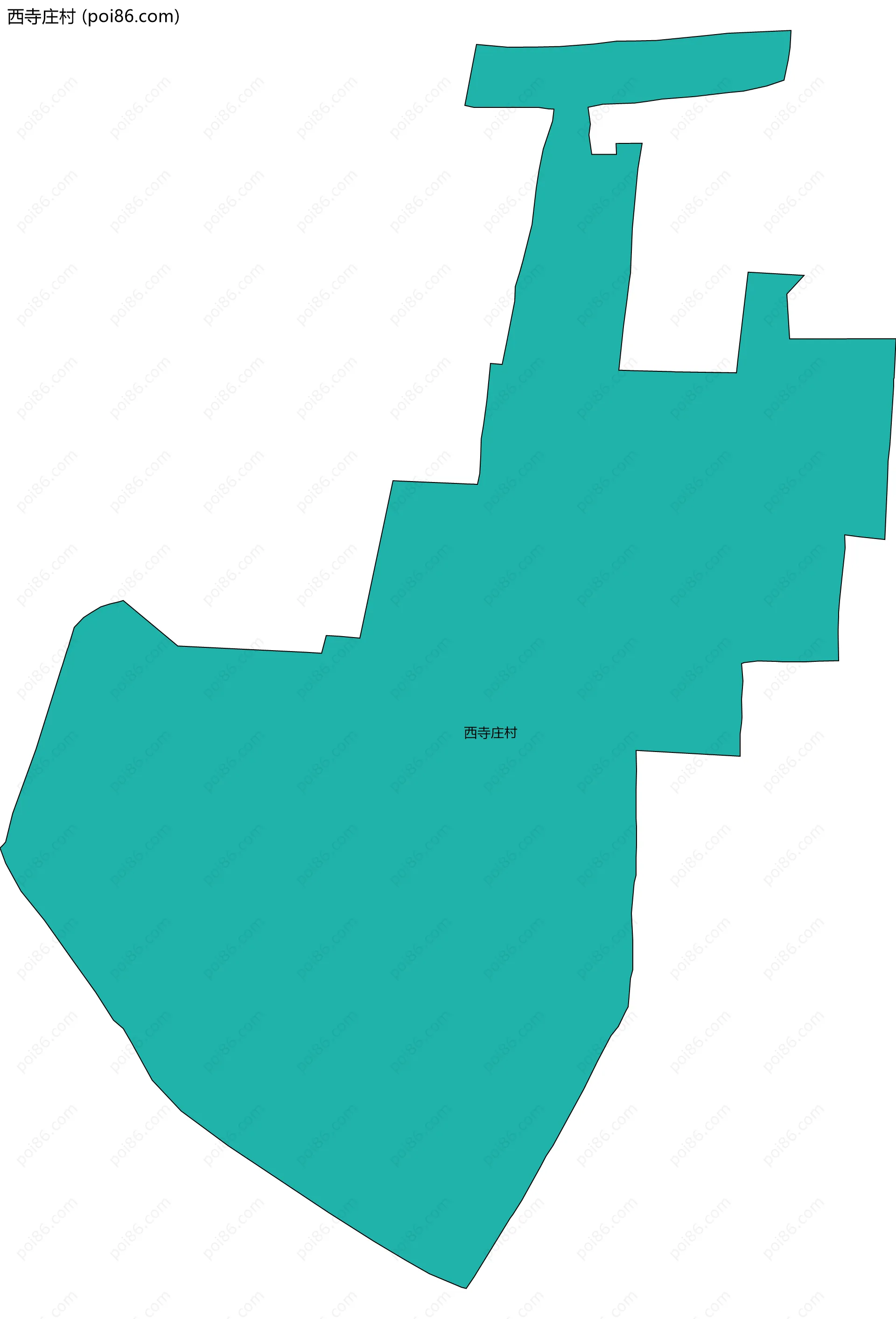 西寺庄村边界地图