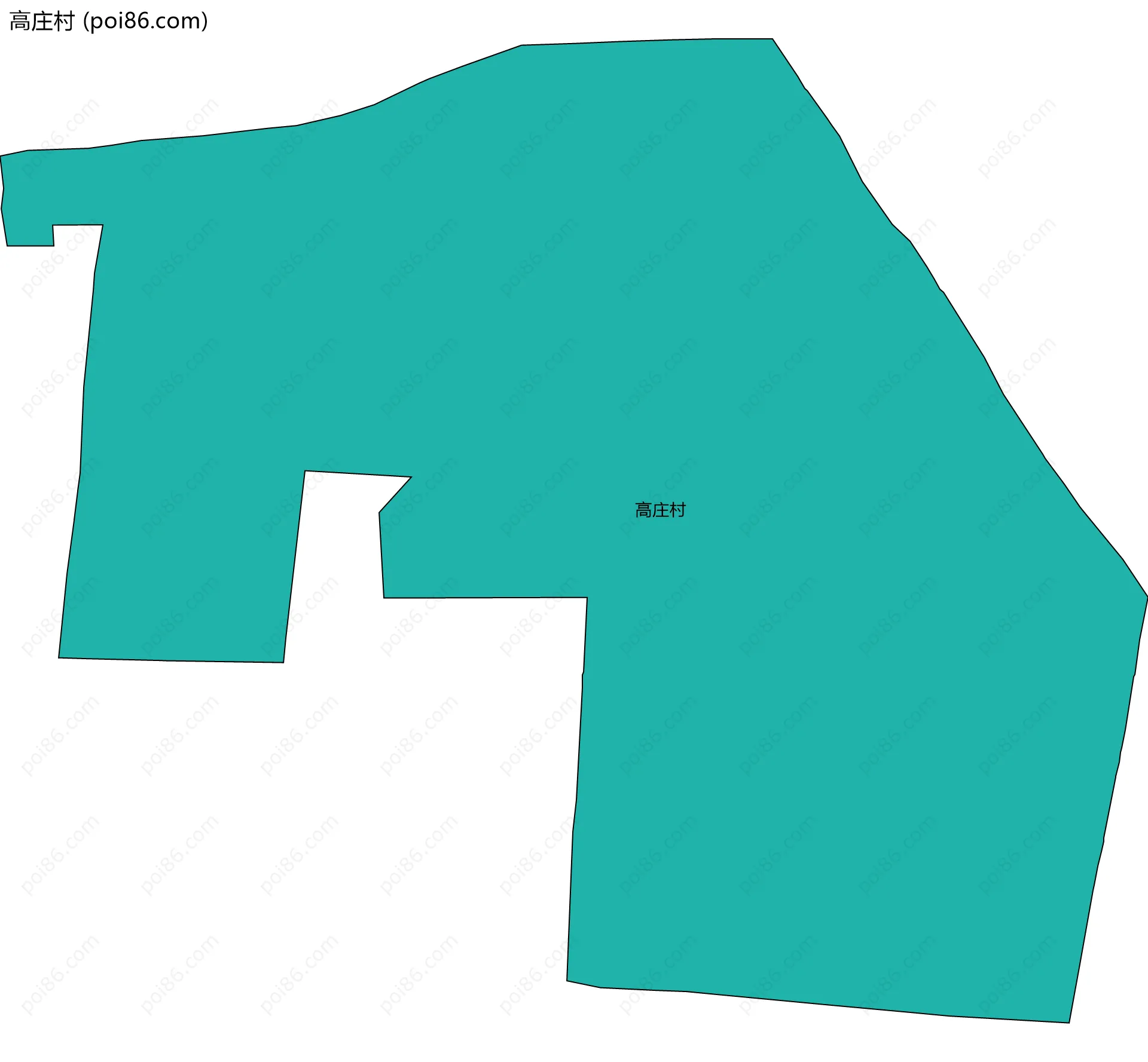 高庄村边界地图