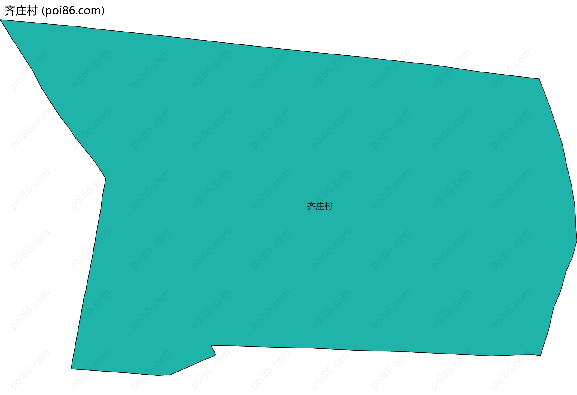 齐庄村边界地图