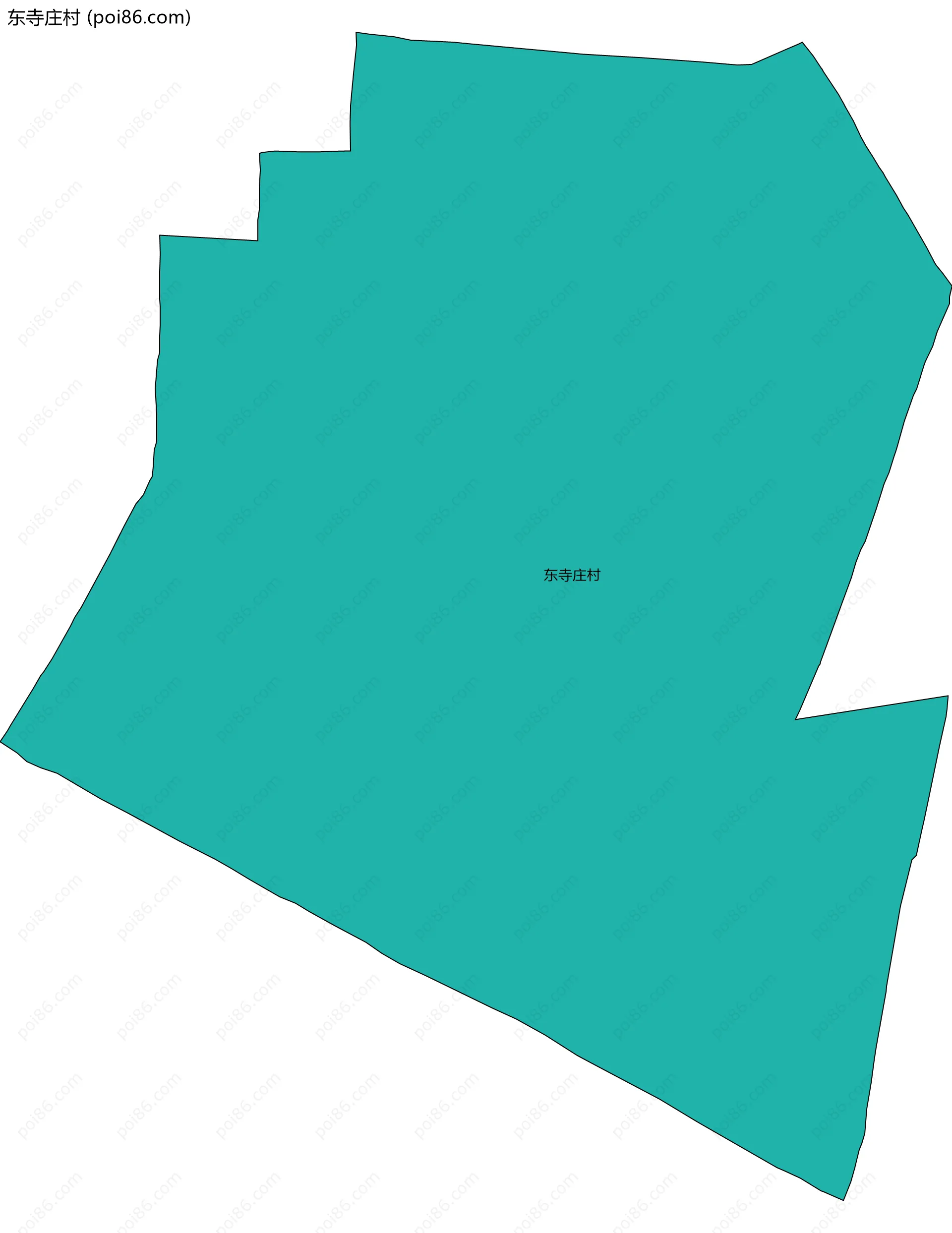 东寺庄村边界地图