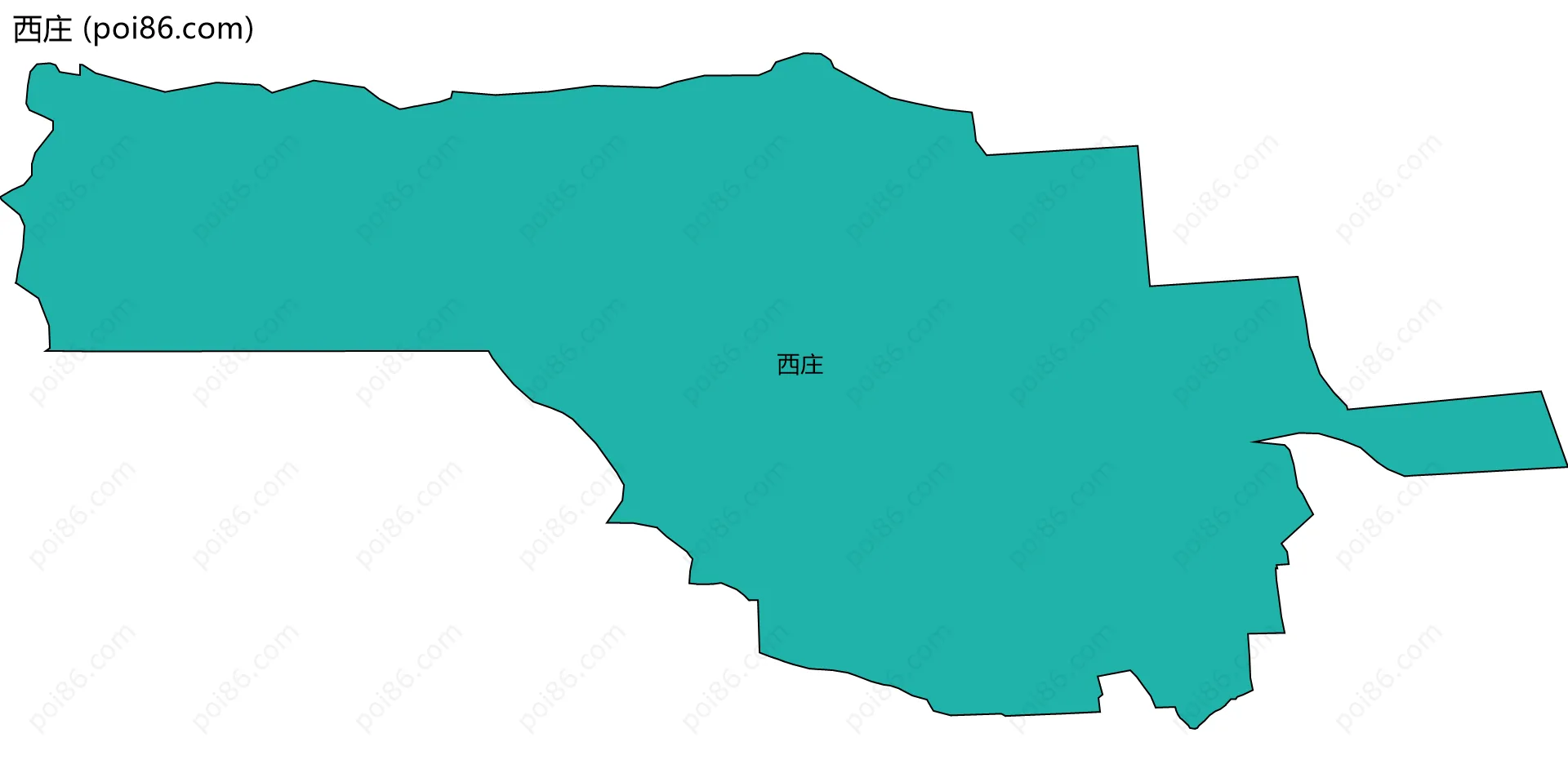 西庄边界地图