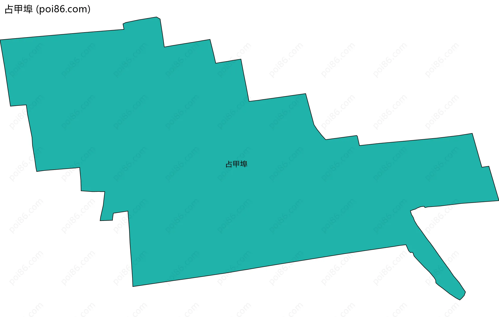 占甲埠边界地图