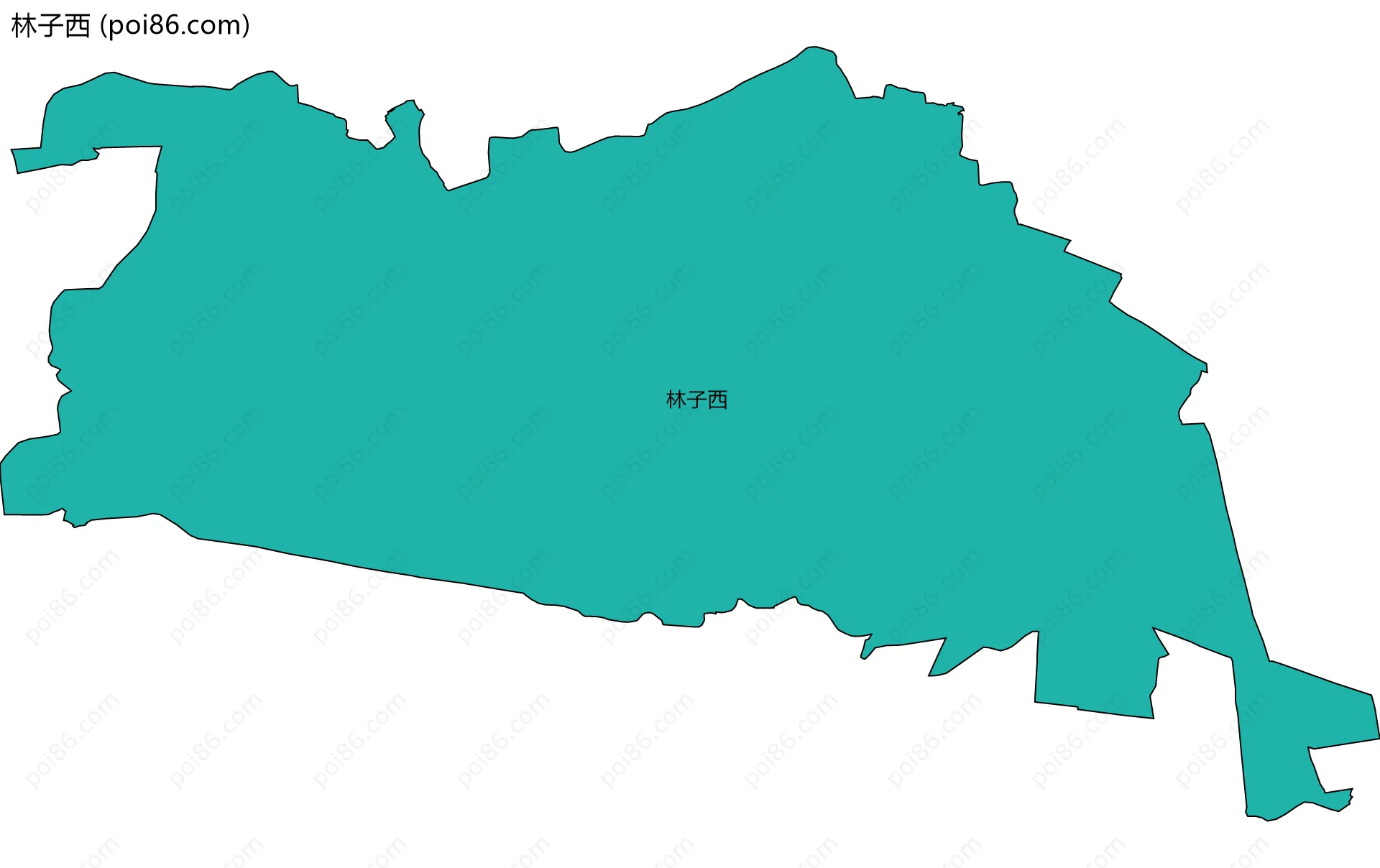 林子西边界地图