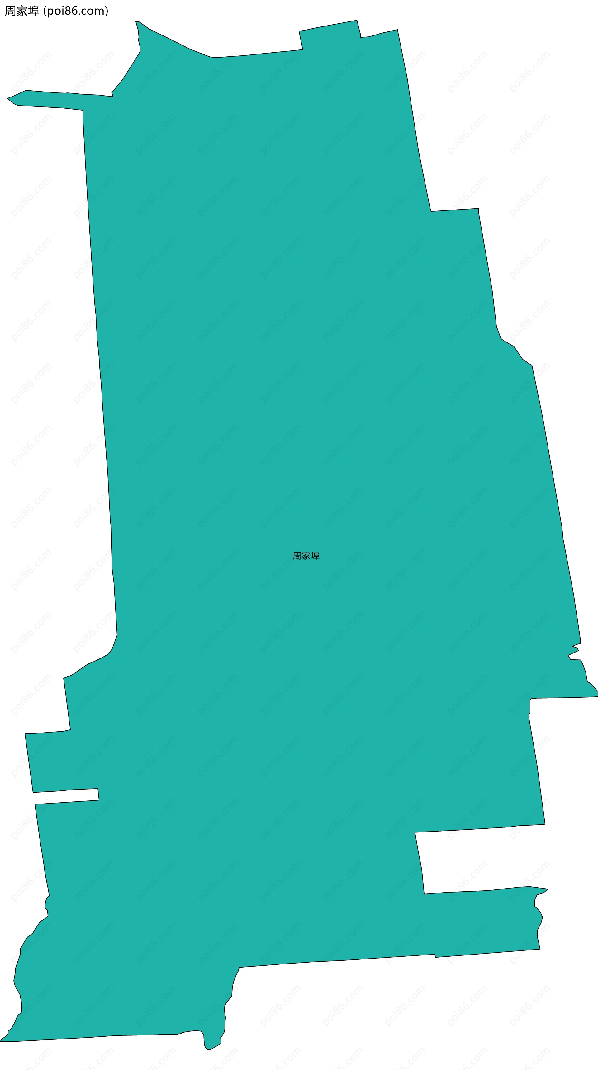 周家埠边界地图