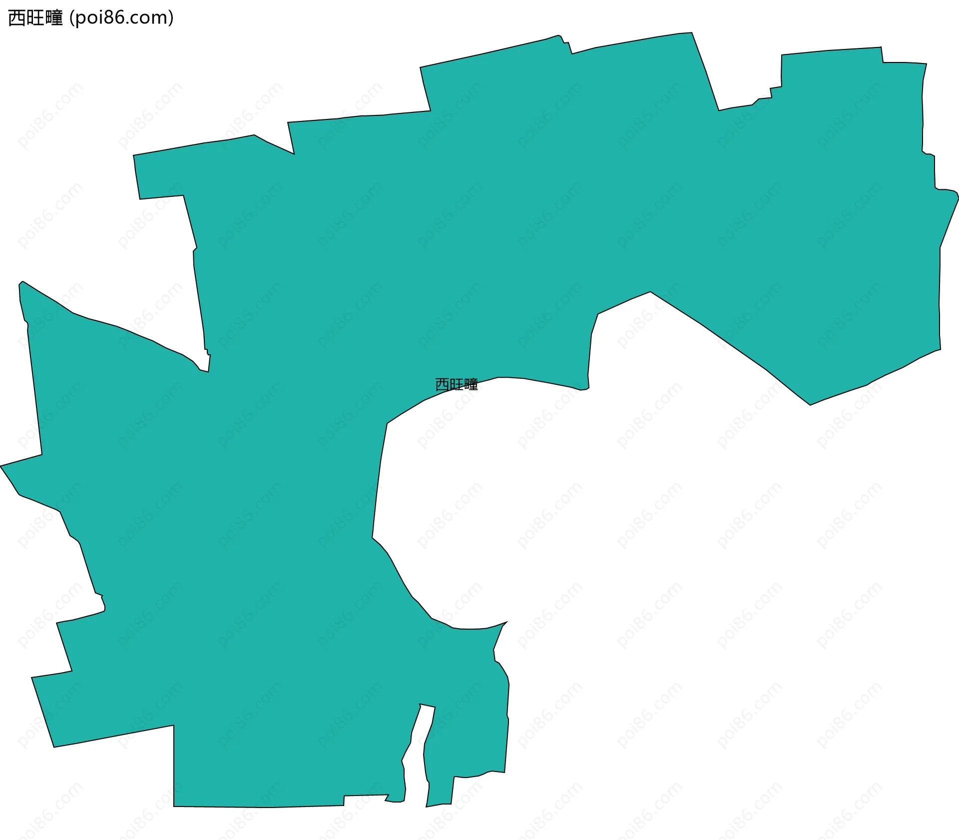 西旺疃边界地图