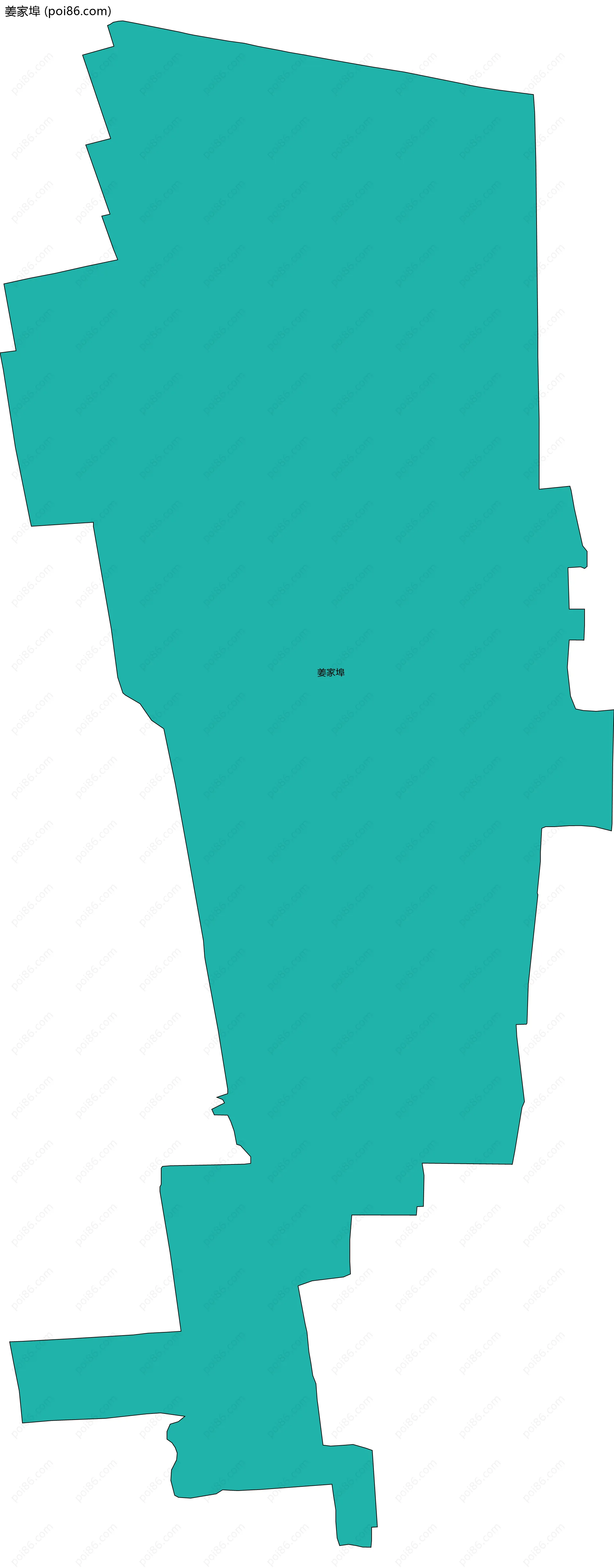 姜家埠边界地图