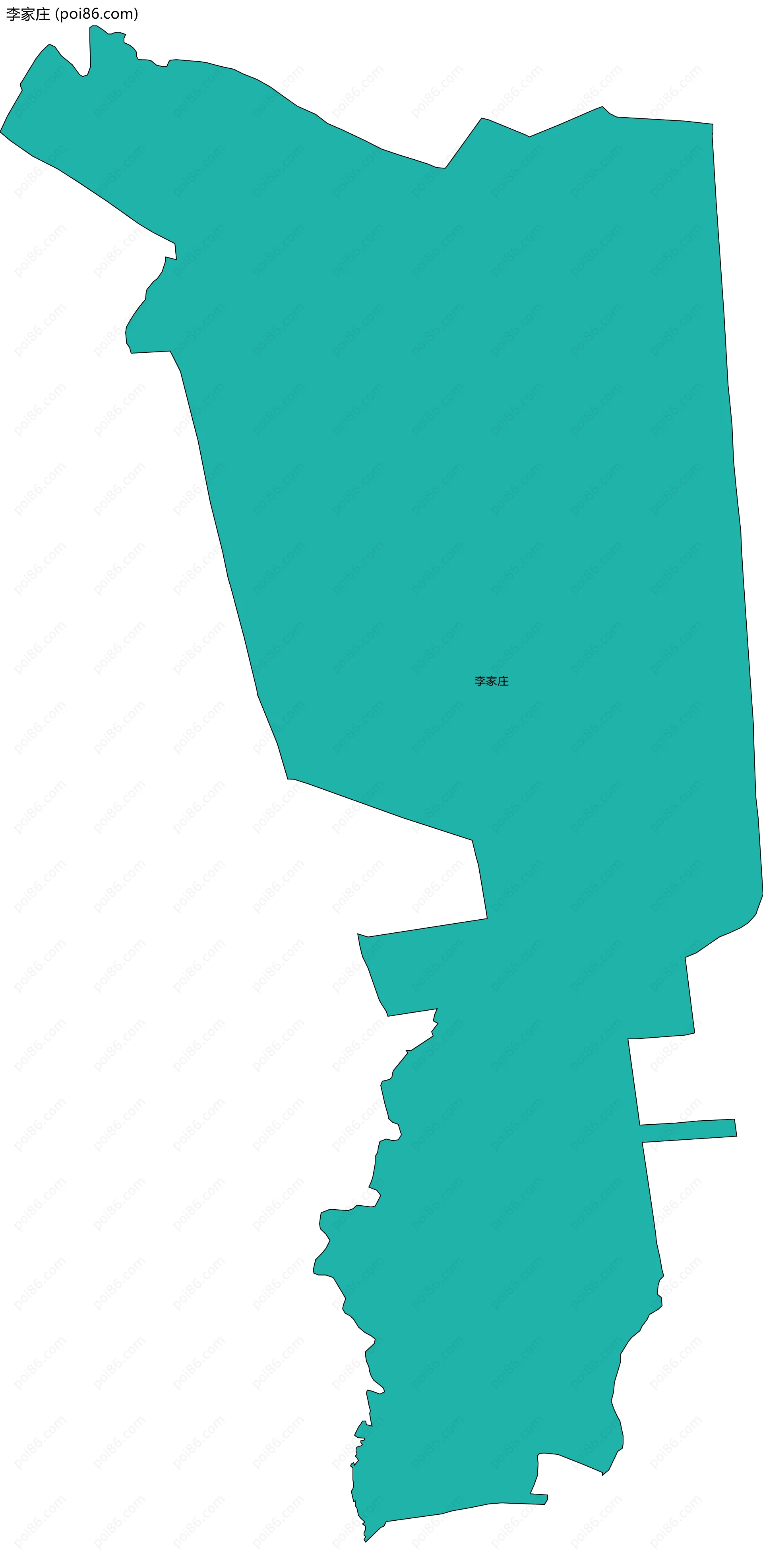 李家庄边界地图