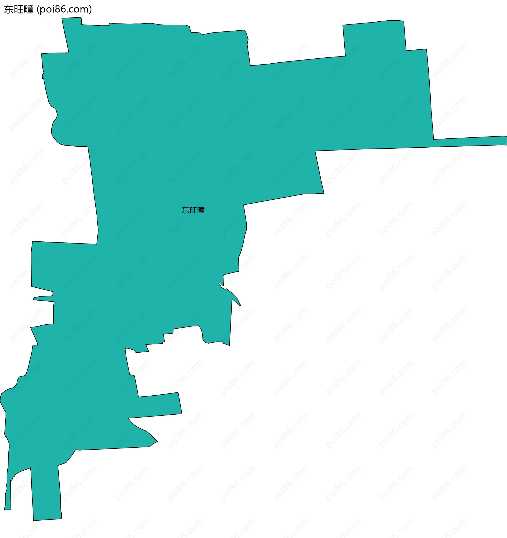 东旺疃边界地图