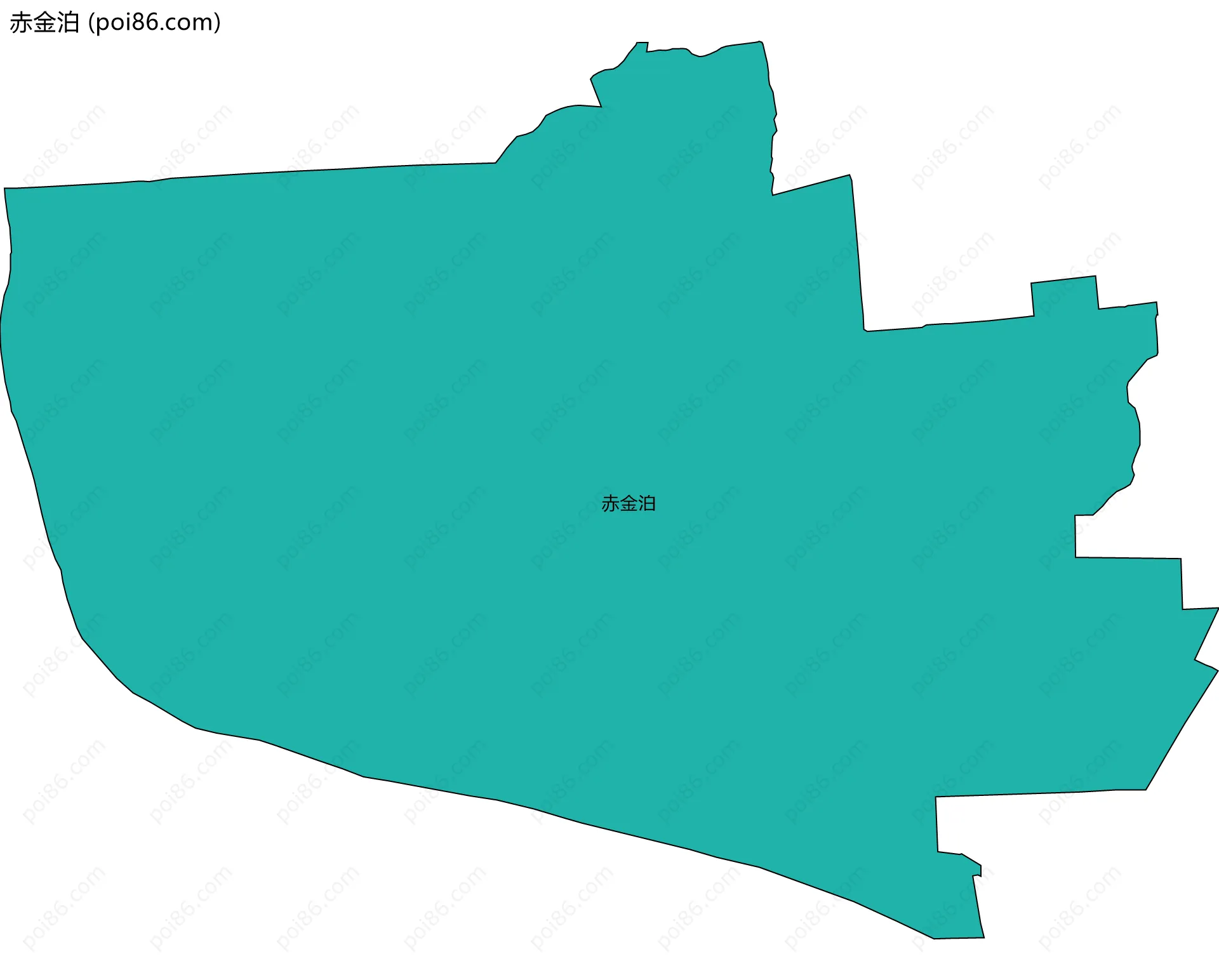 赤金泊边界地图
