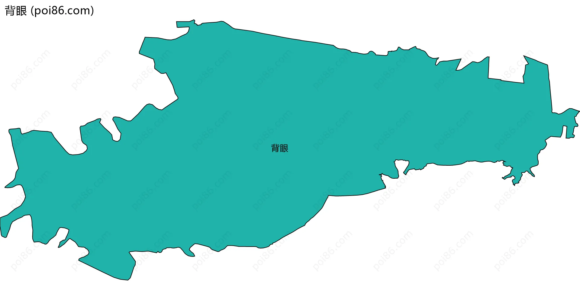 背眼边界地图
