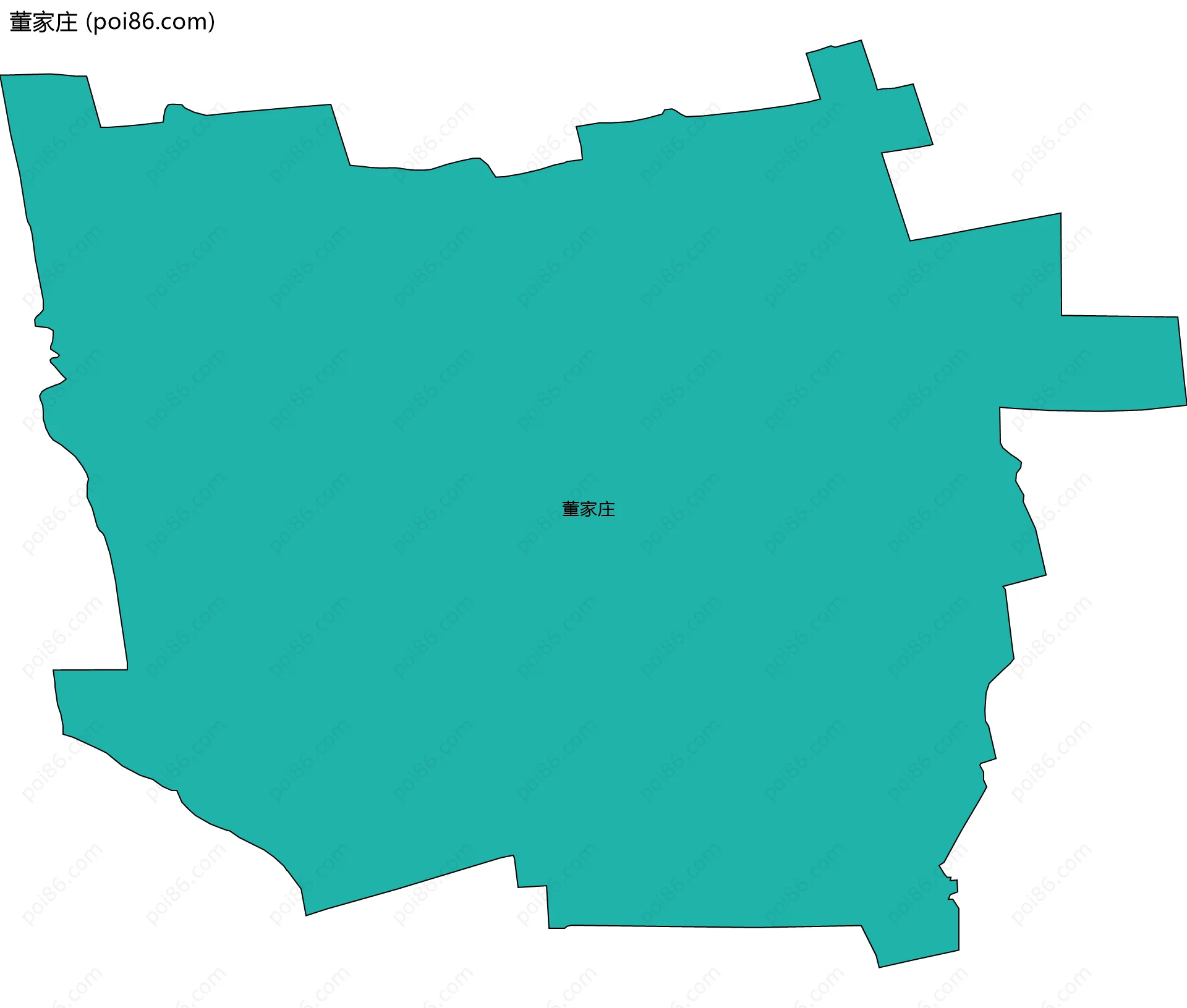 董家庄边界地图