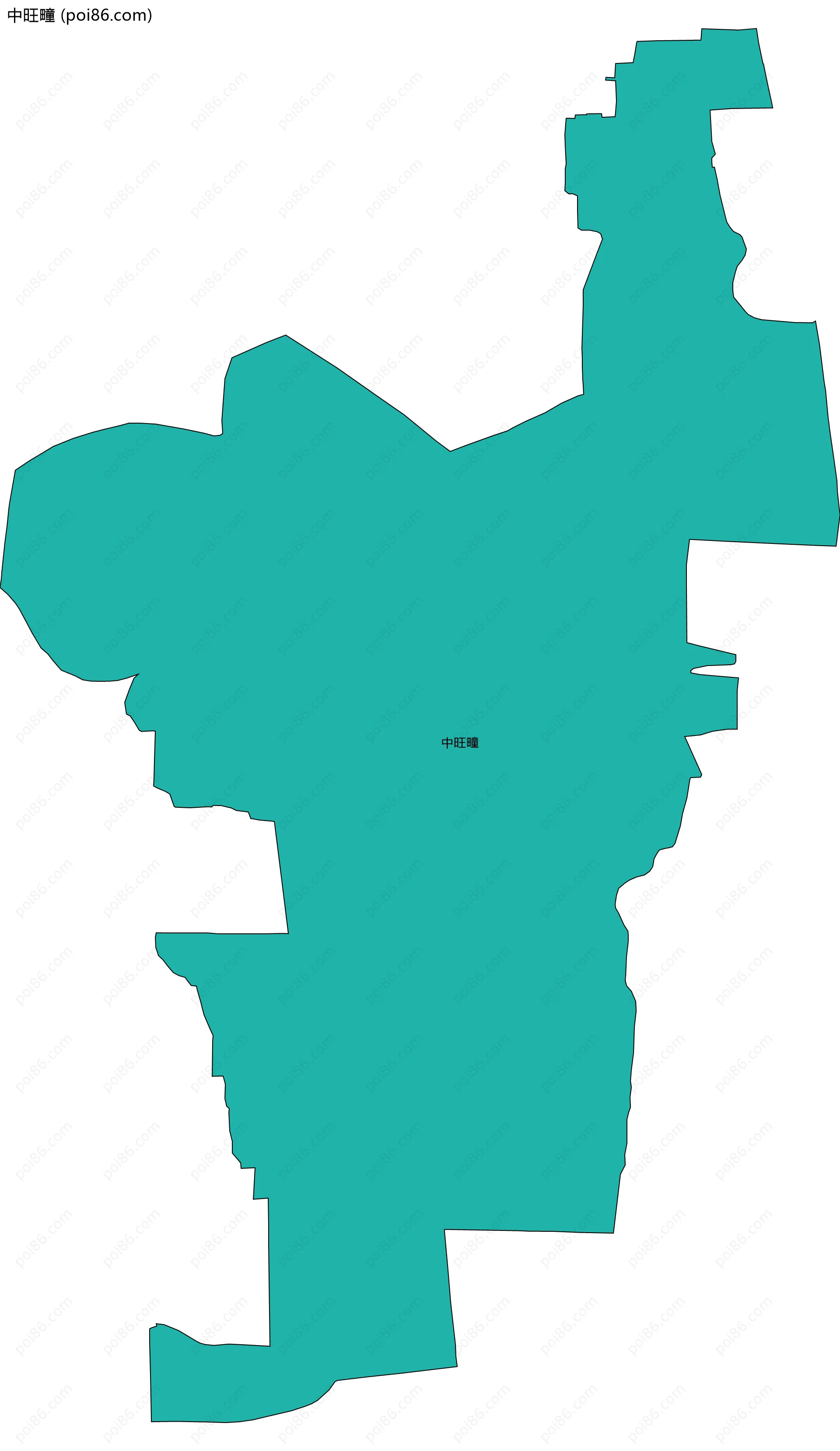 中旺疃边界地图