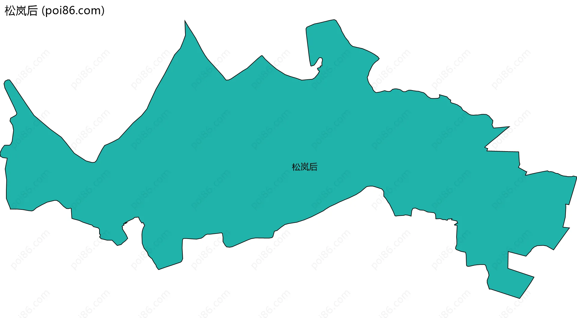 松岚后边界地图