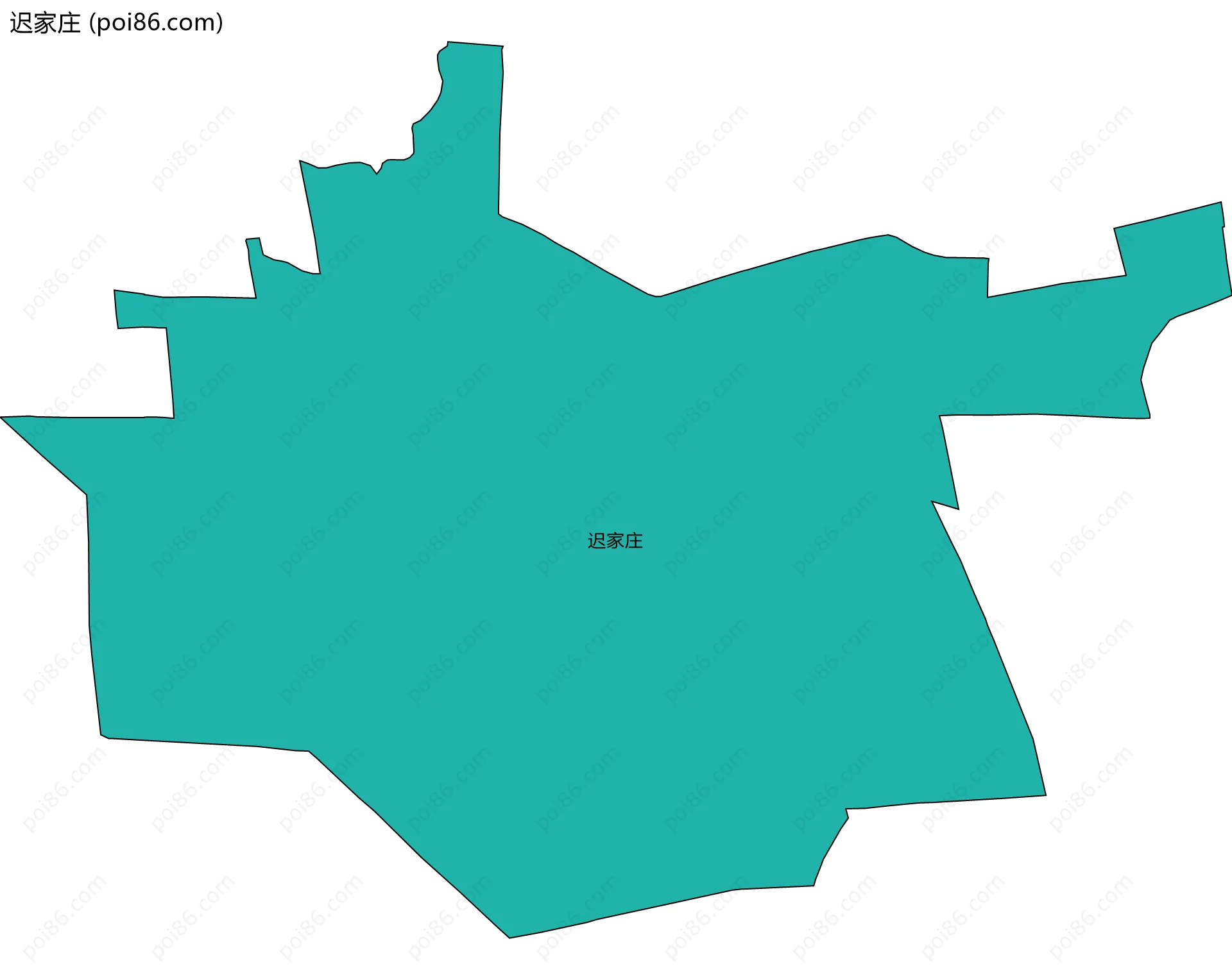 迟家庄边界地图