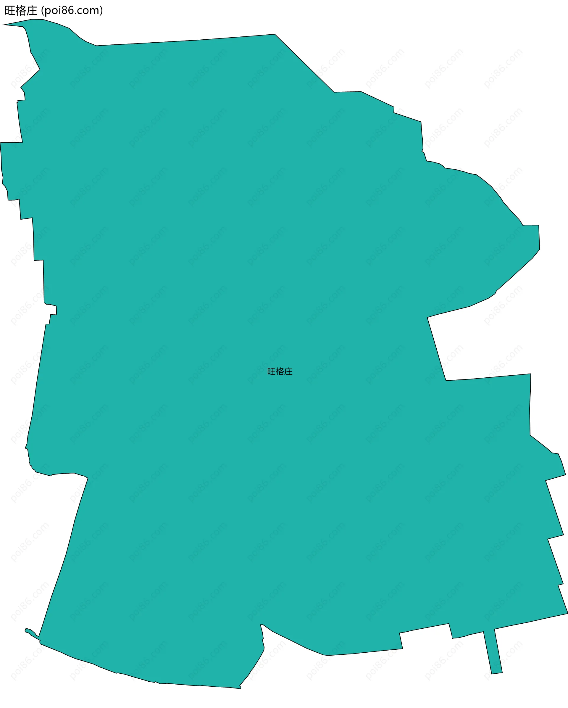 旺格庄边界地图