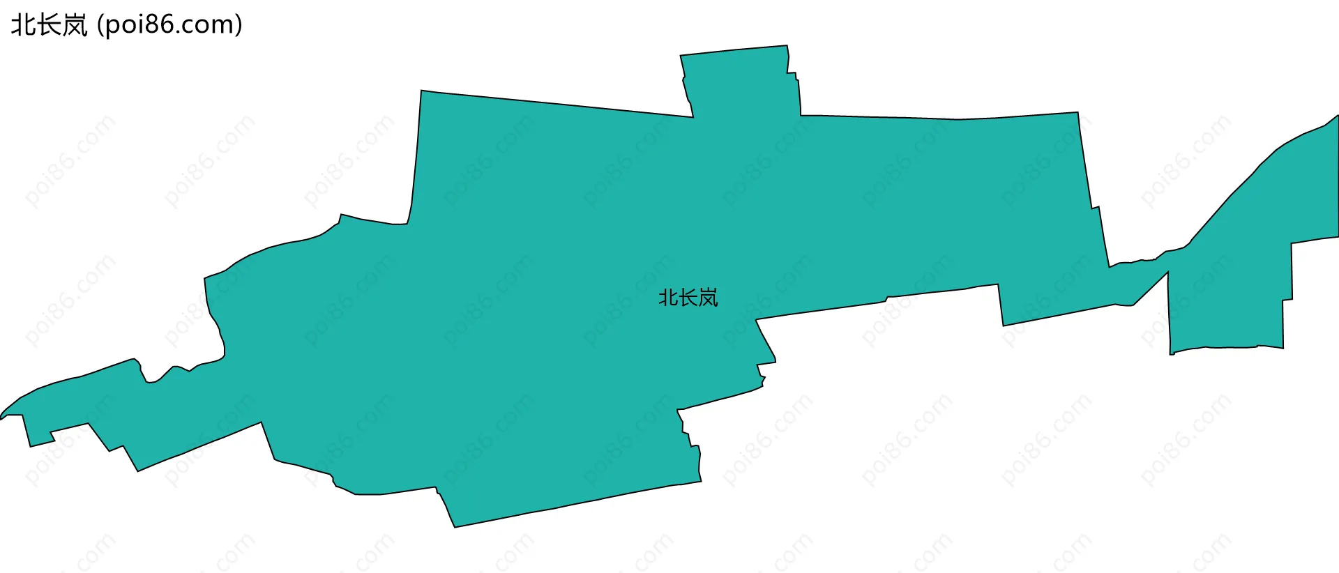 北长岚边界地图