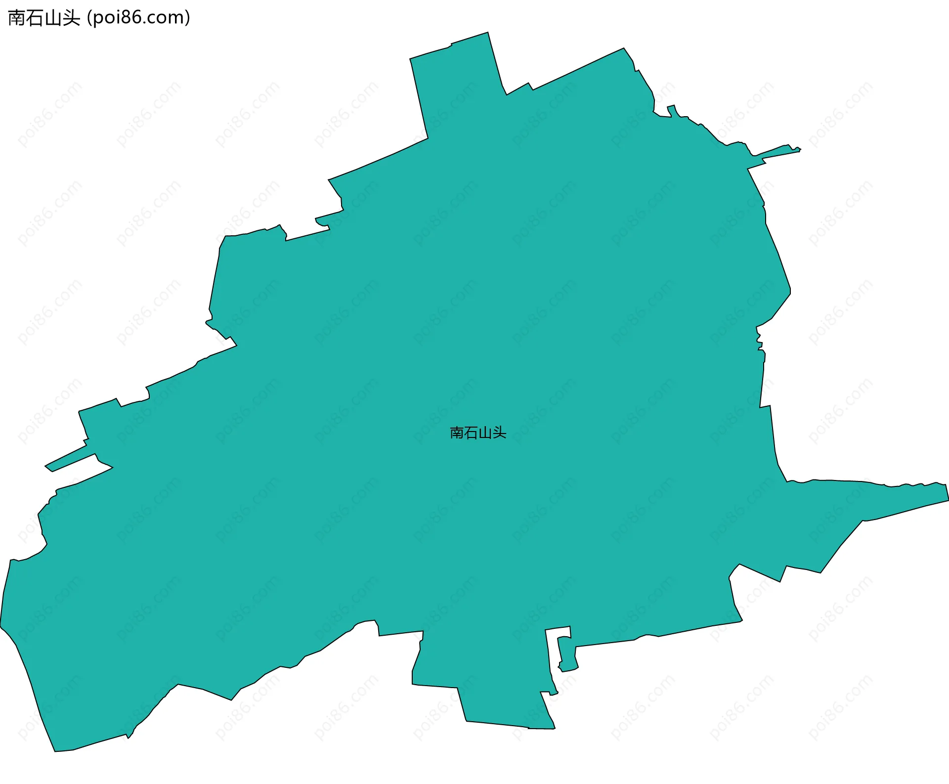 南石山头边界地图