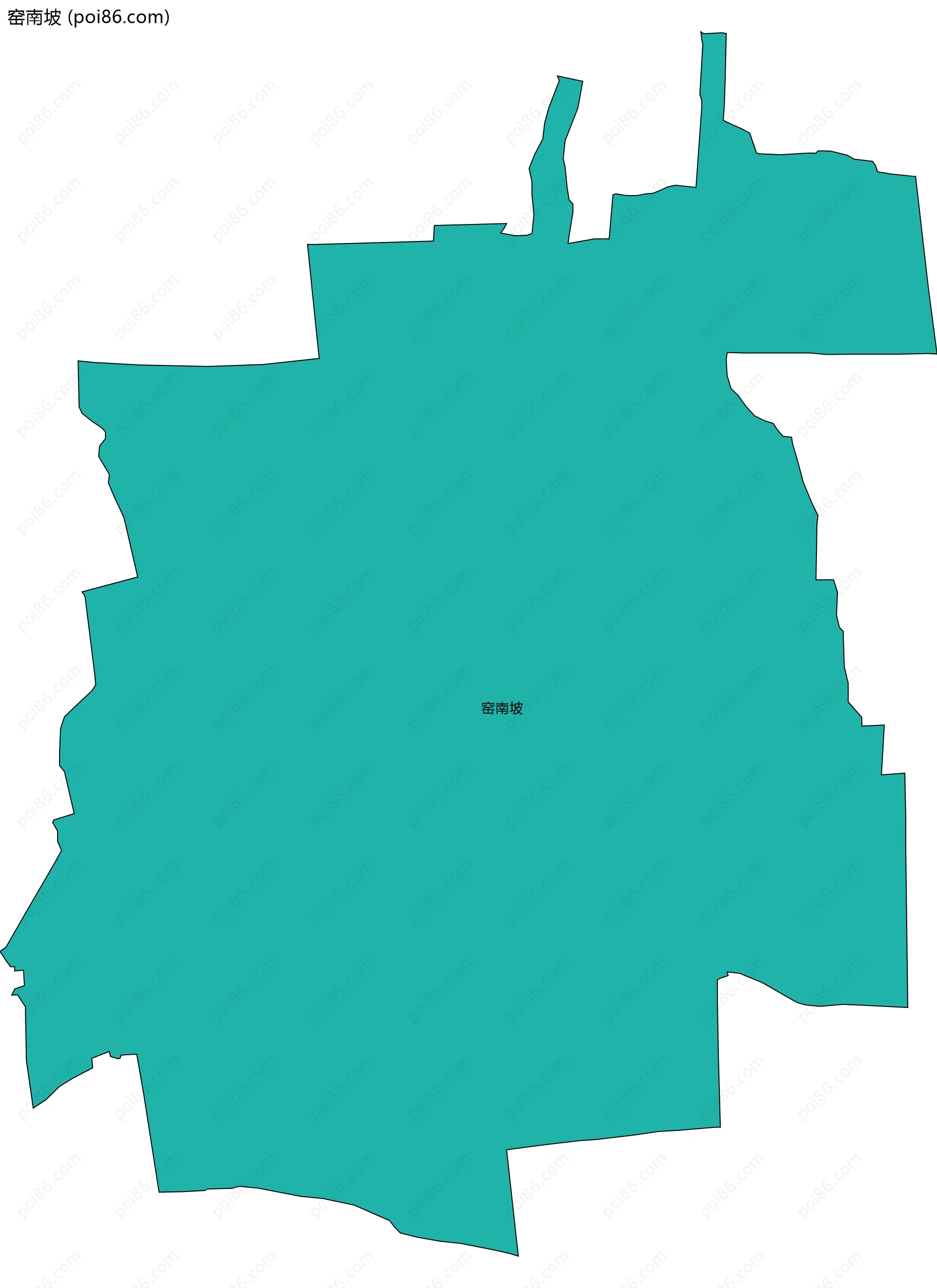 窑南坡边界地图