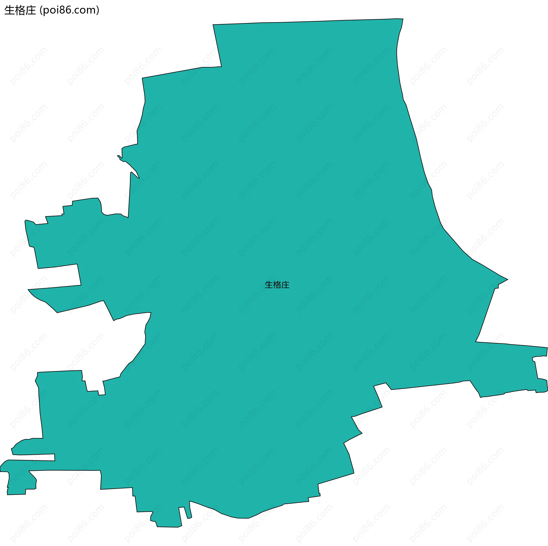 生格庄边界地图