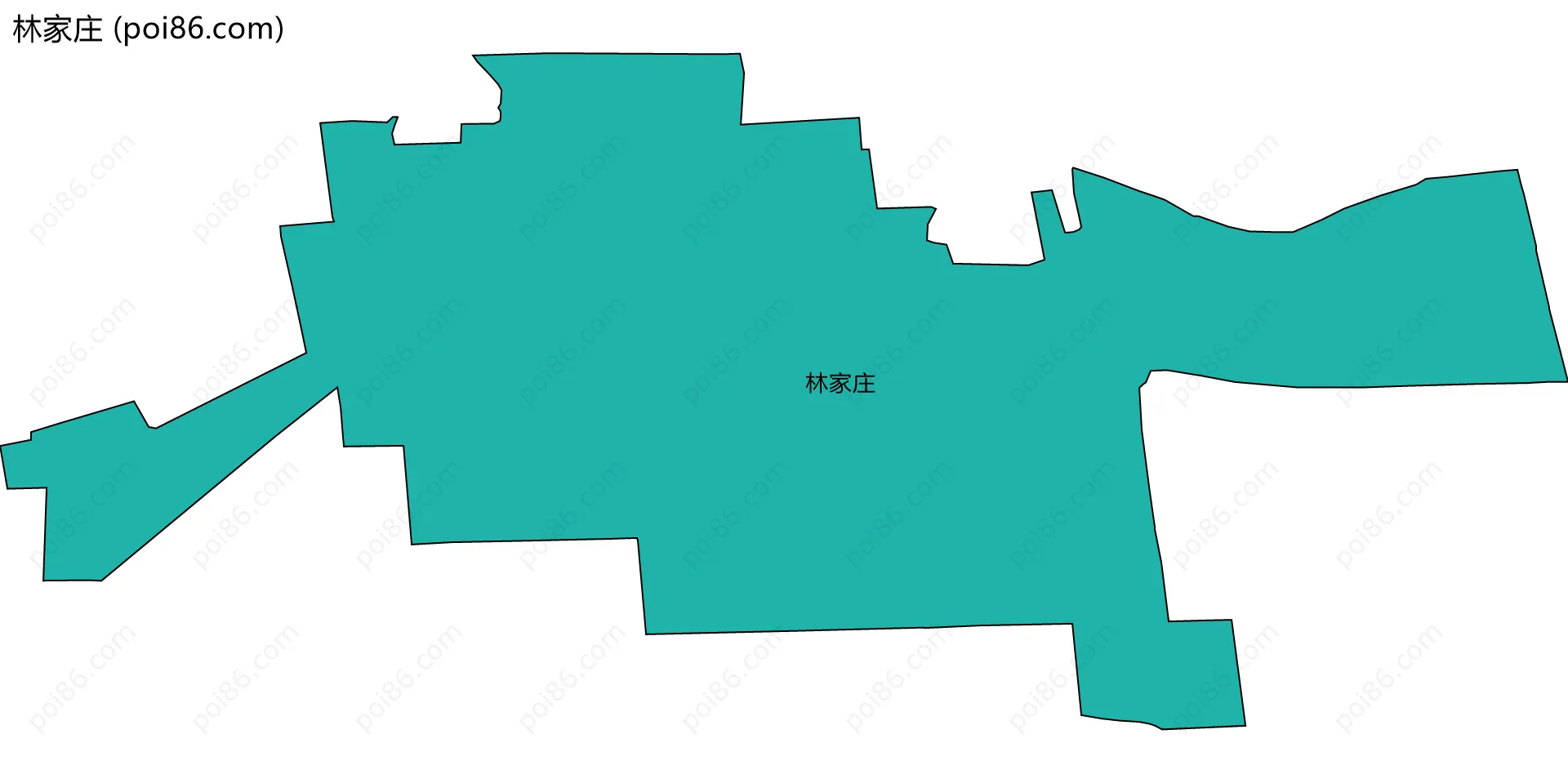 林家庄边界地图