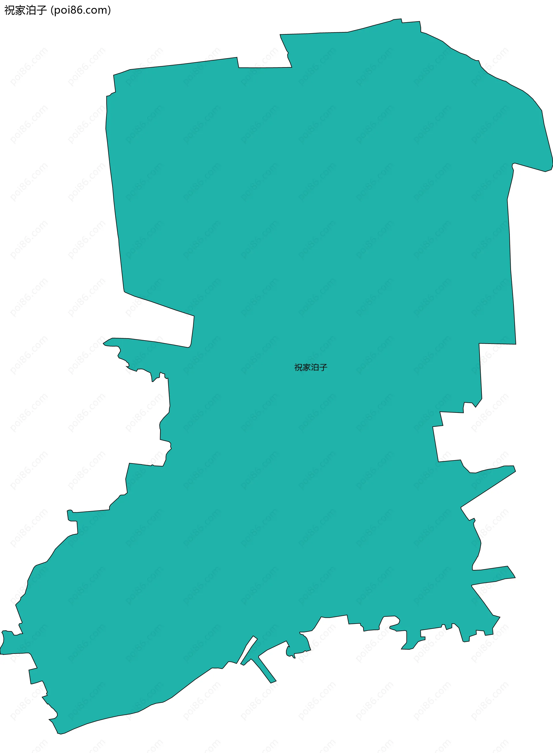 祝家泊子边界地图