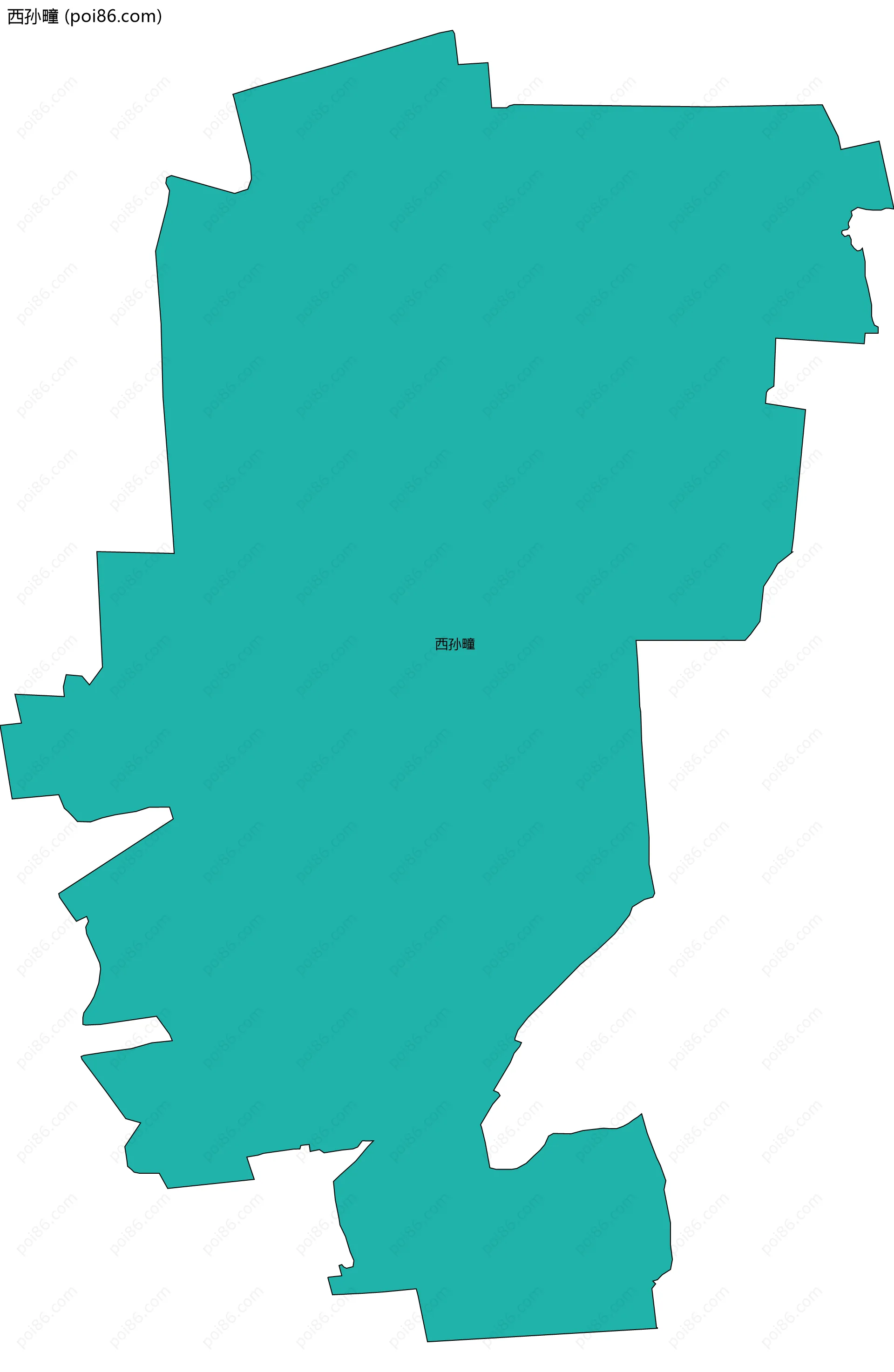 西孙疃边界地图