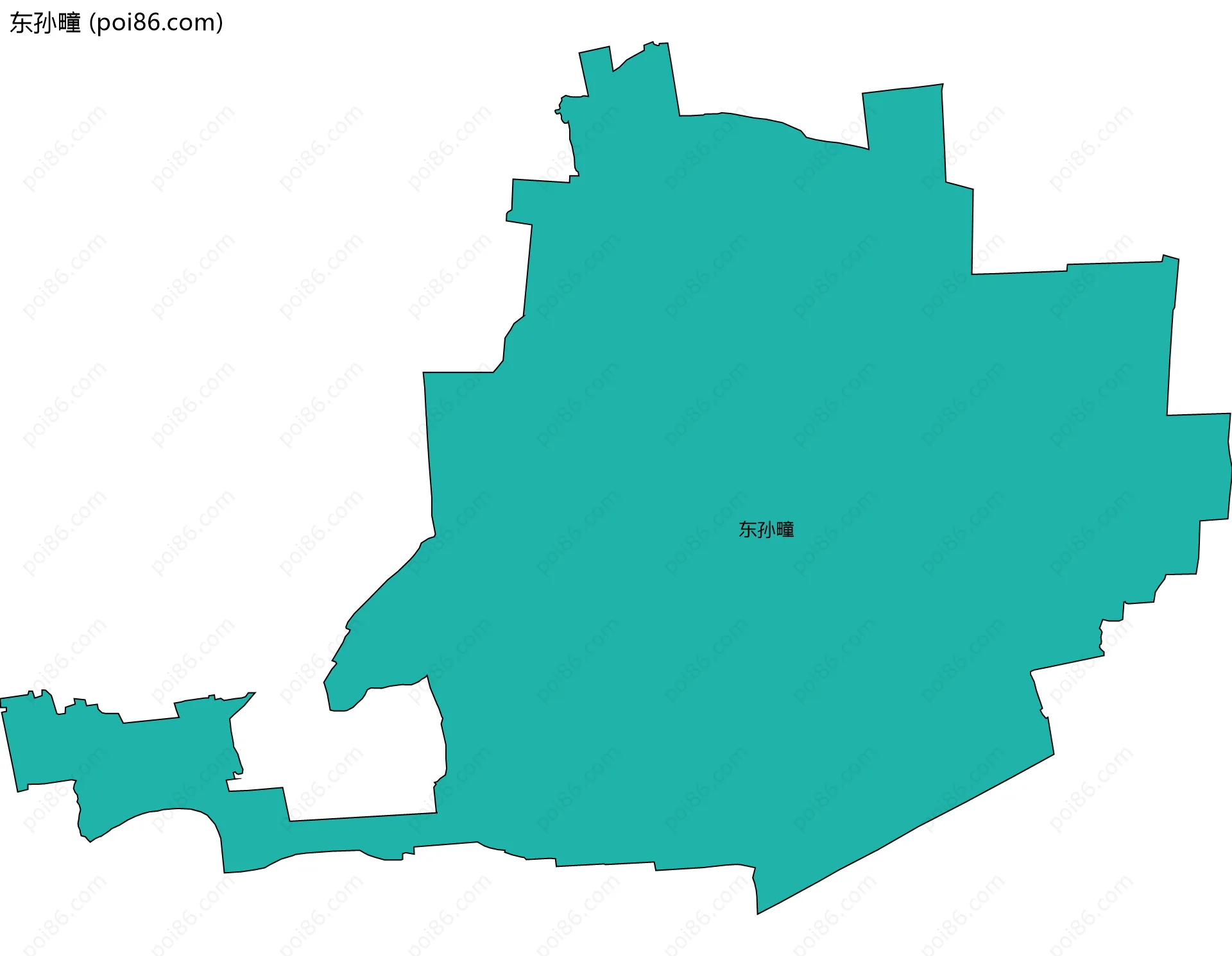 东孙疃边界地图
