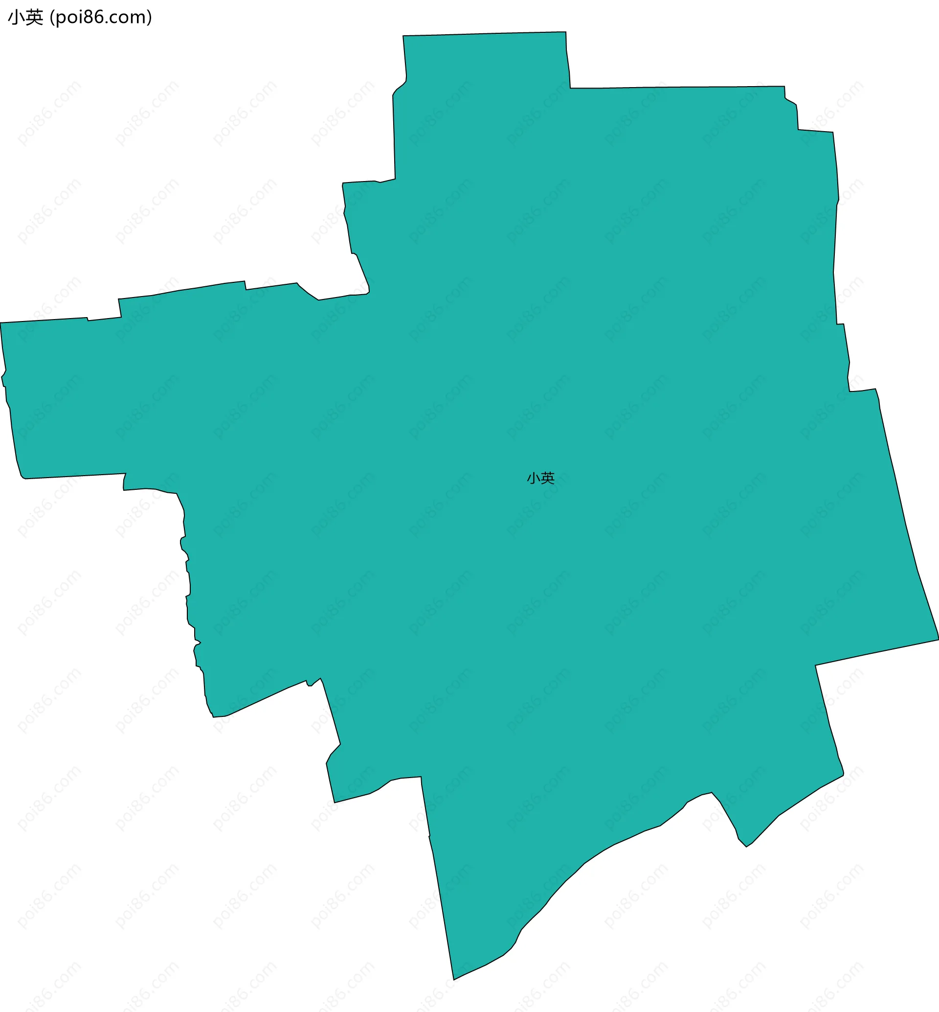 小英边界地图