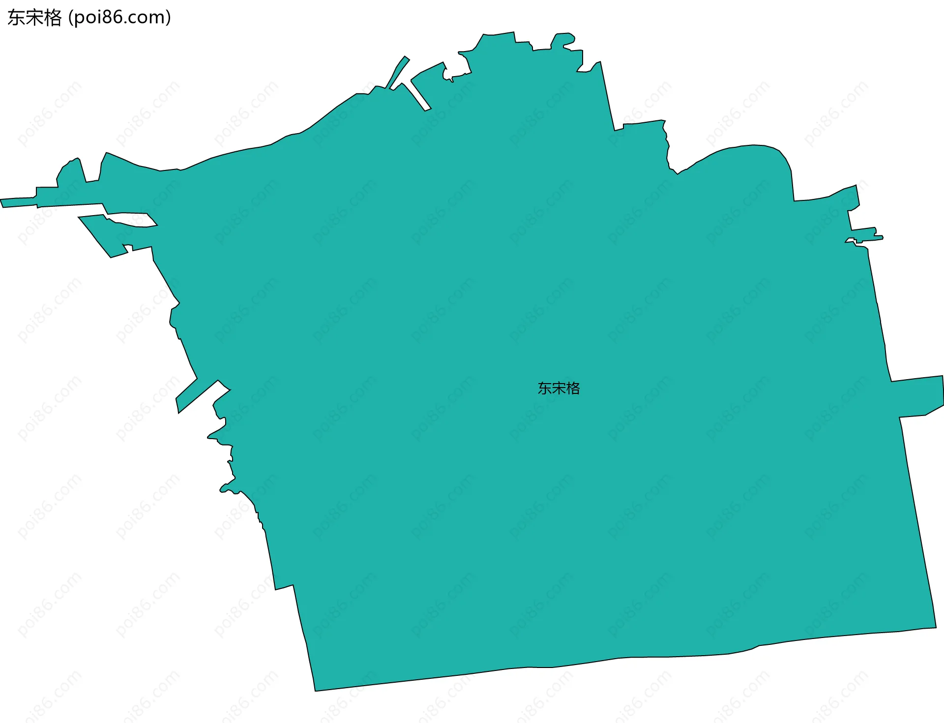 东宋格边界地图