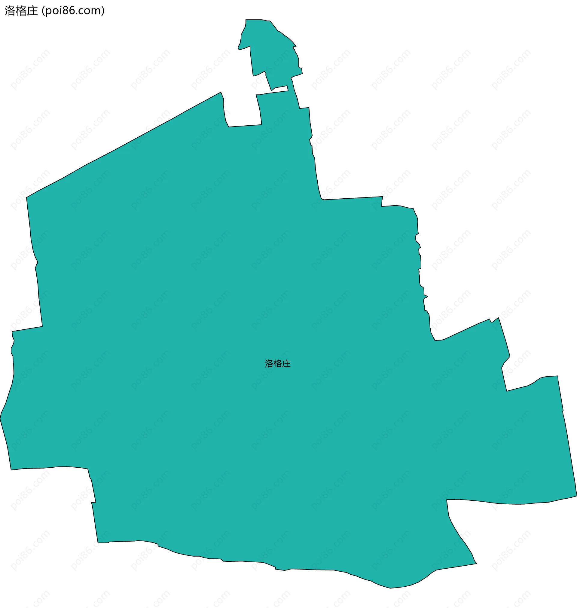洛格庄边界地图