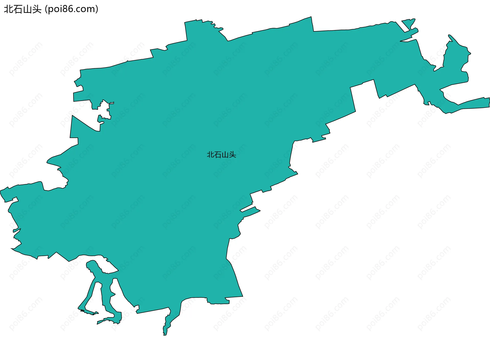 北石山头边界地图