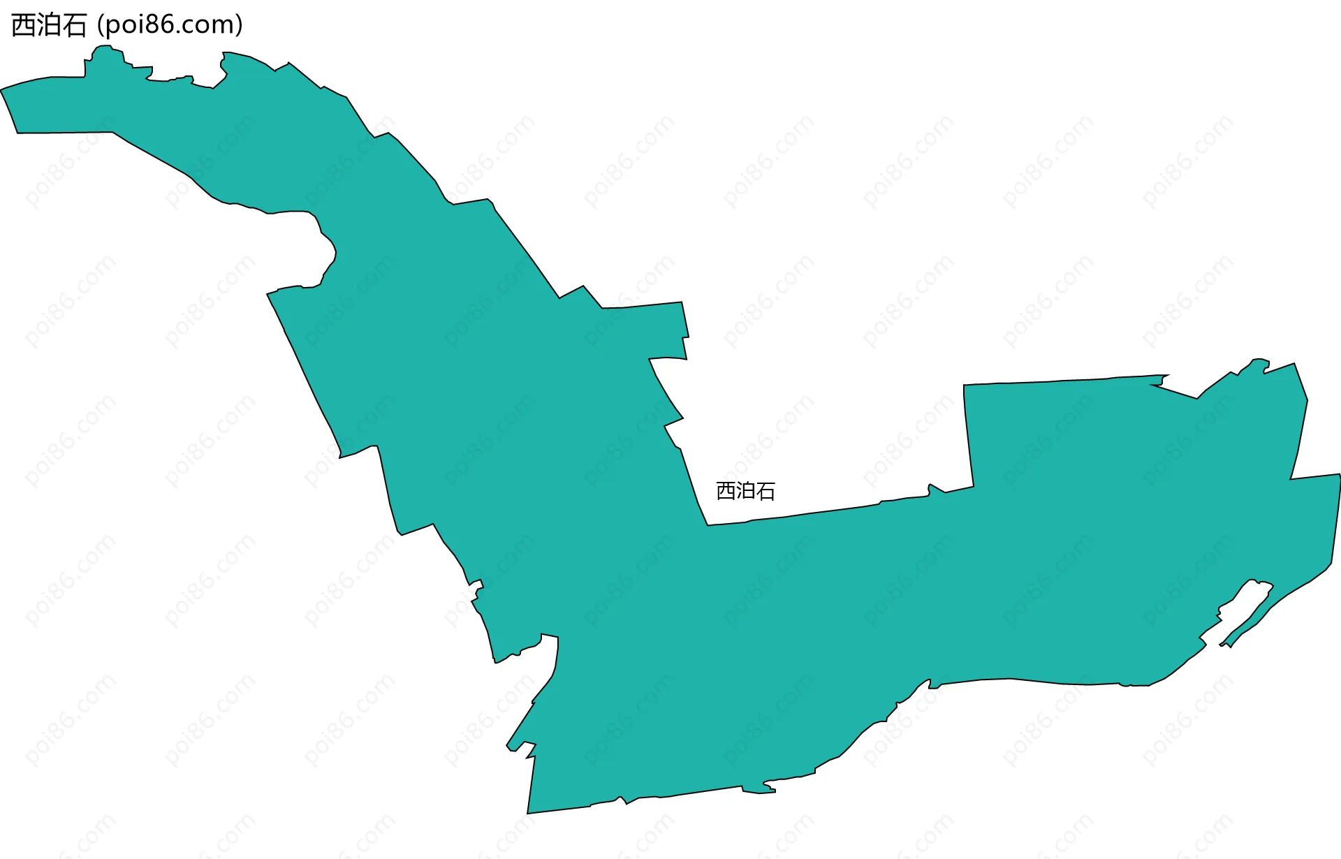 西泊石边界地图