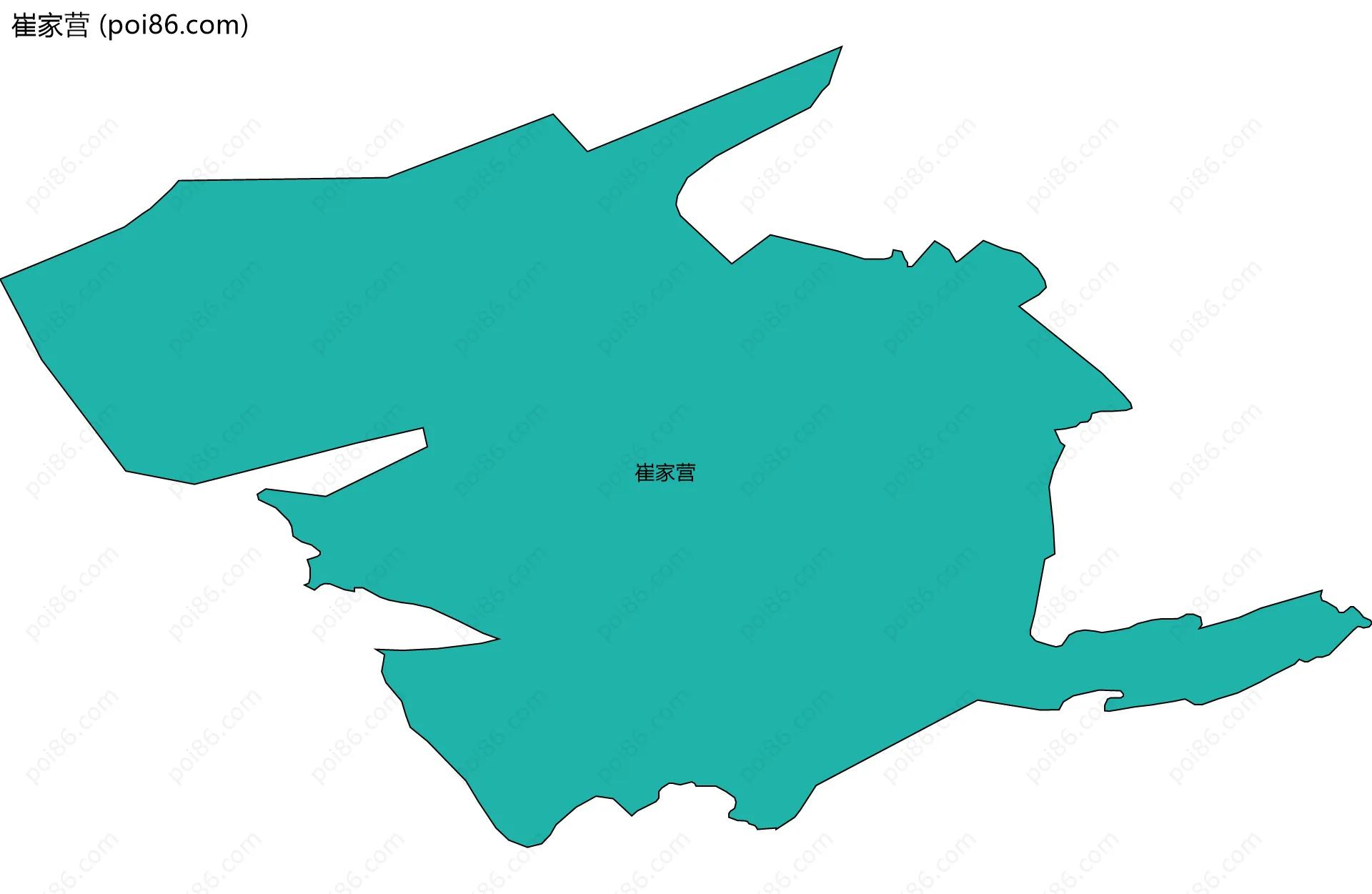 崔家营边界地图