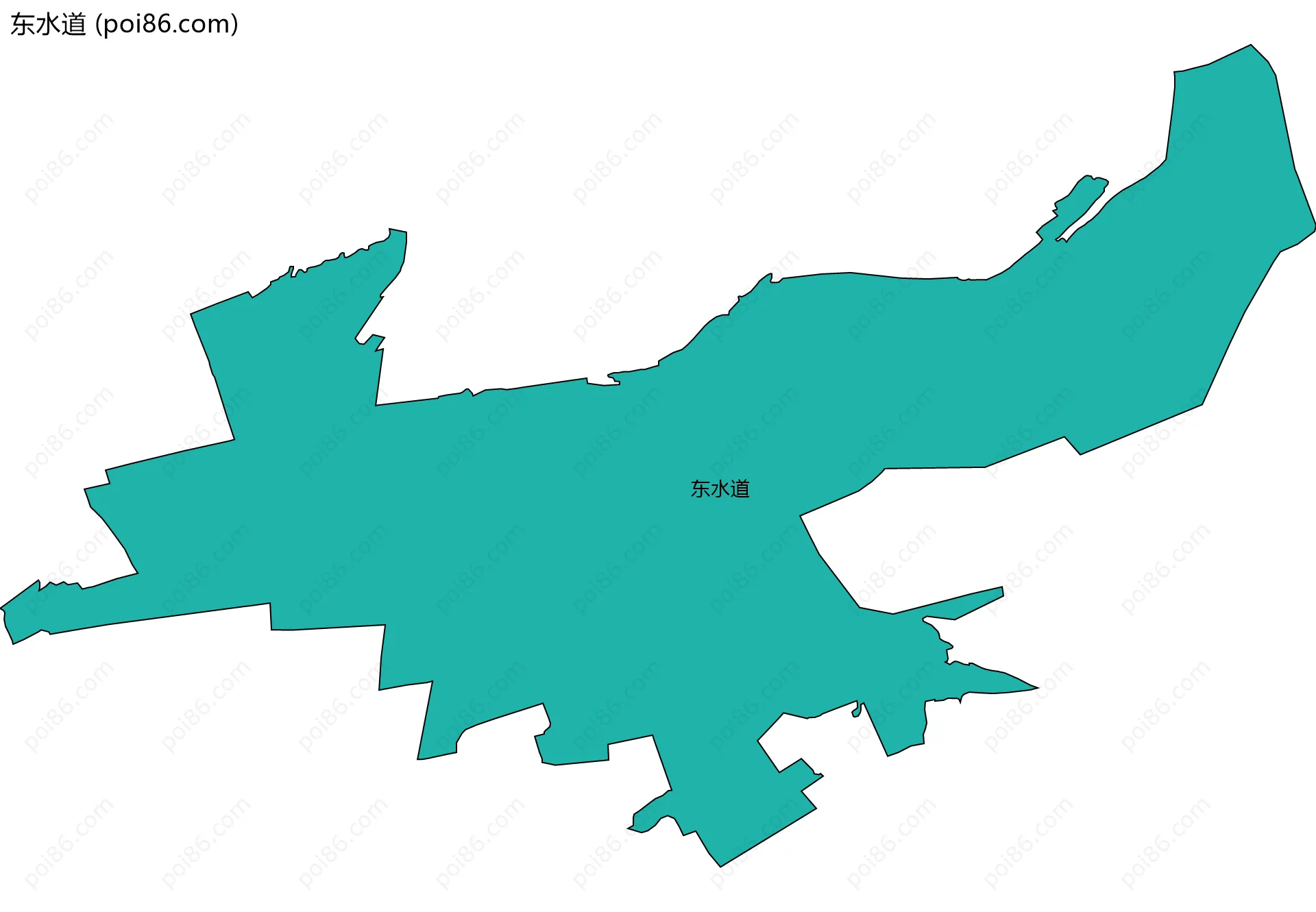 东水道边界地图