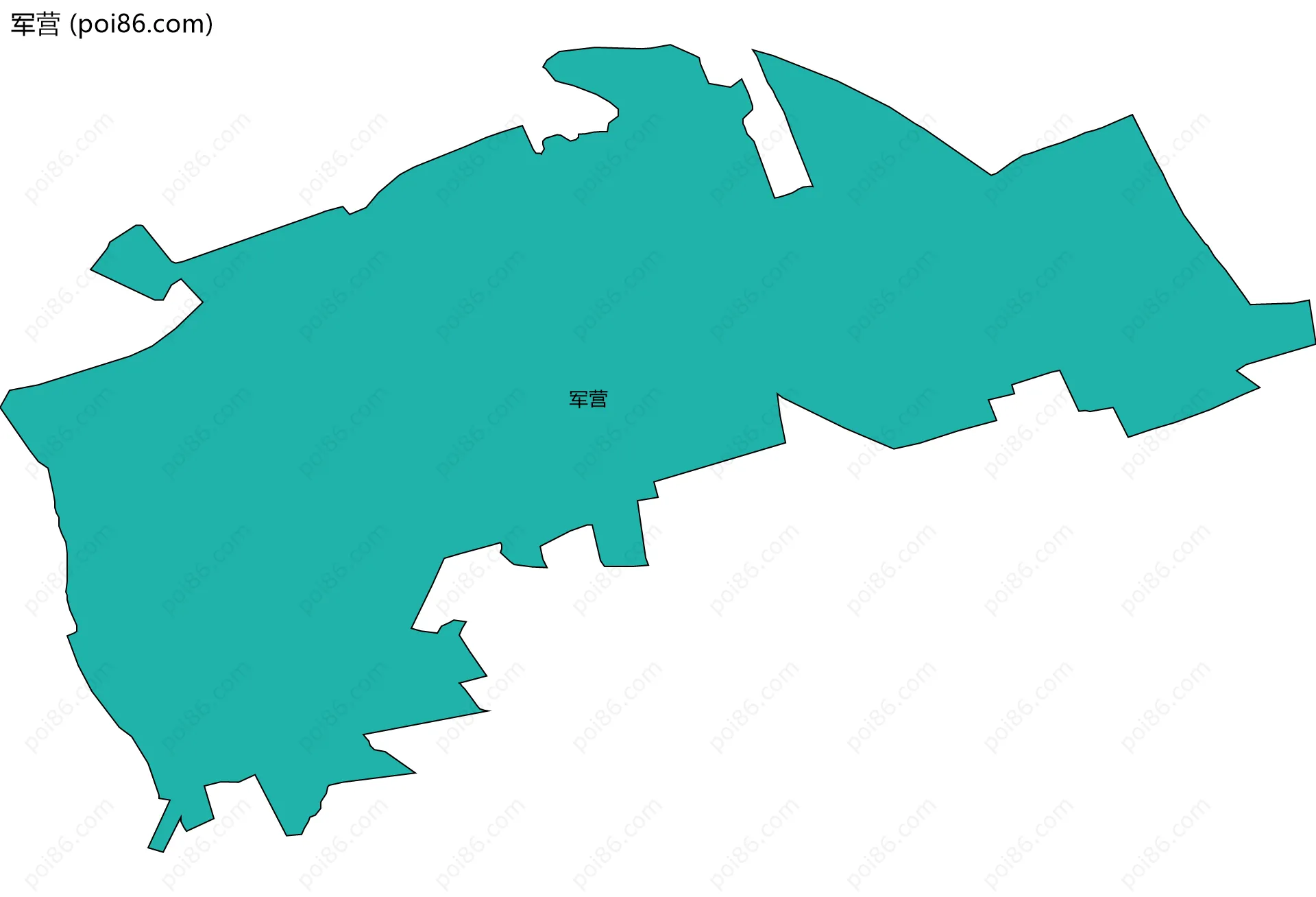 军营边界地图